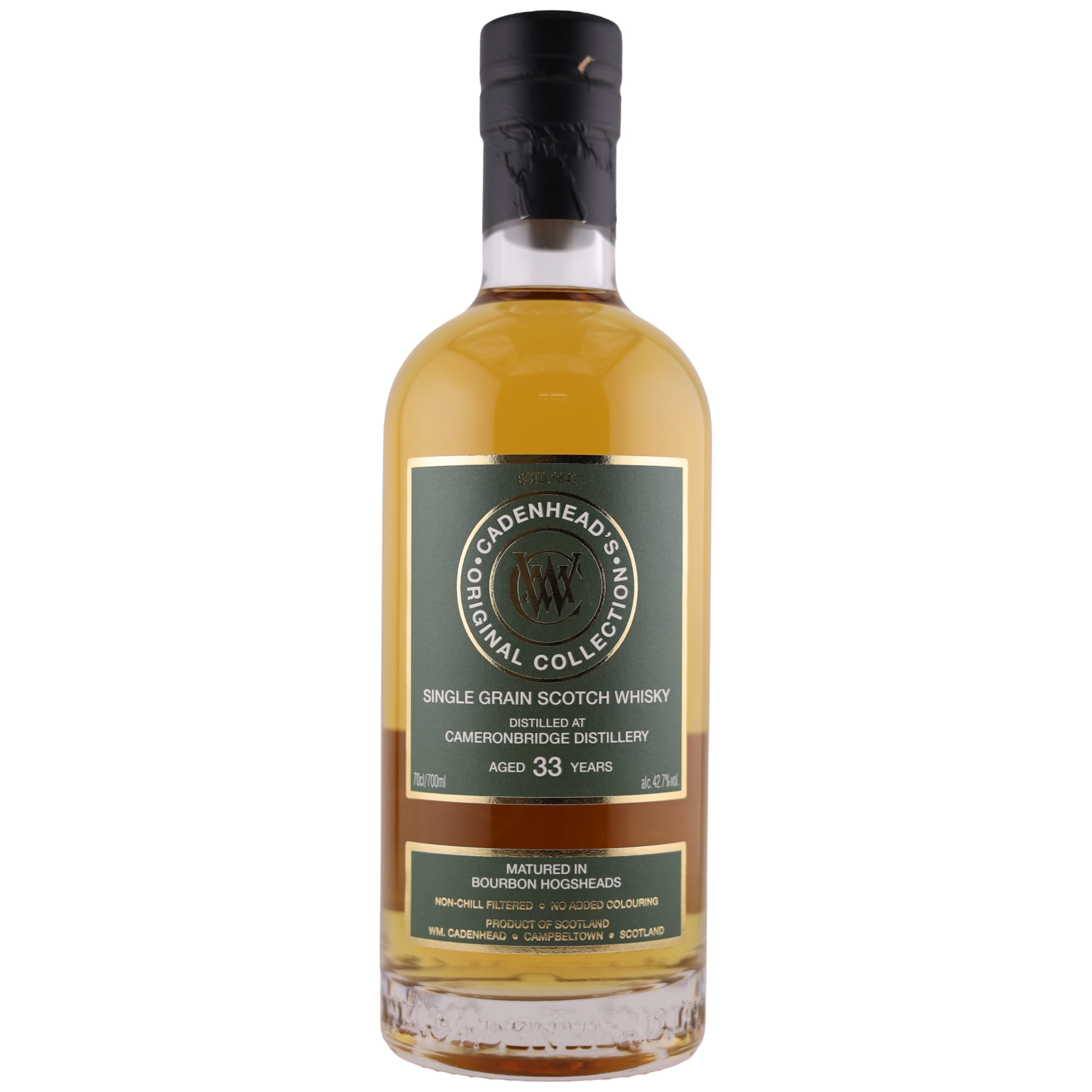 Cameronbridge 33 Jahre 1992/2026 Cadenhead's Original Collection 42,7% vol.