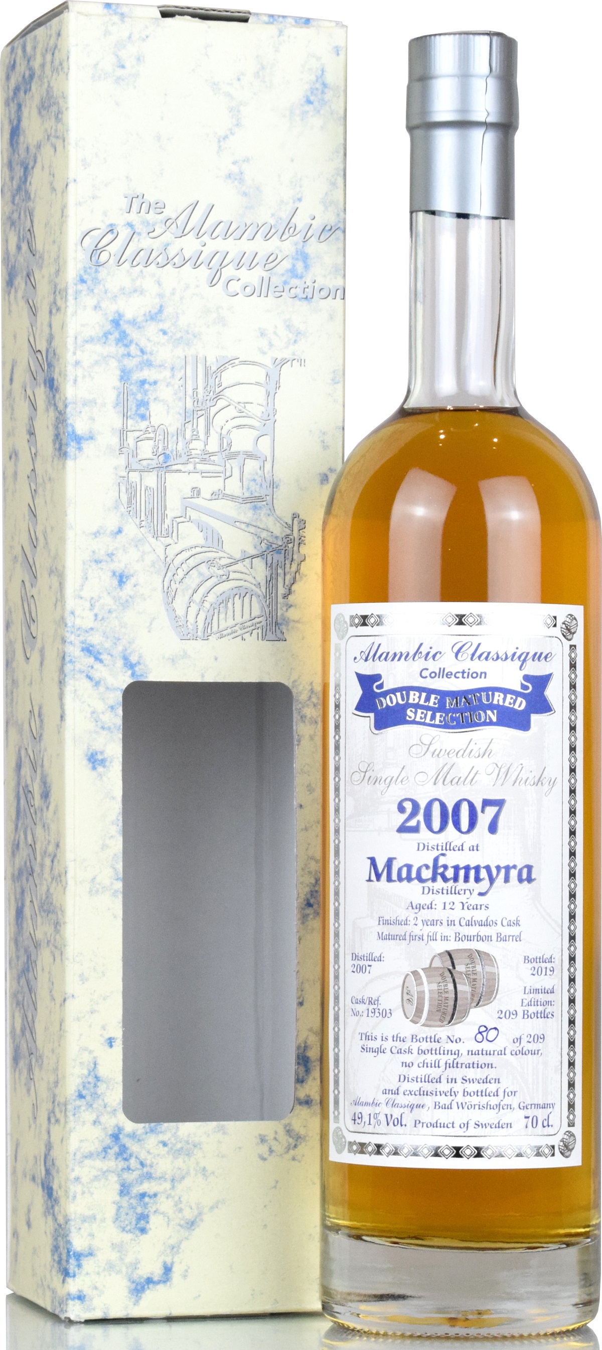 Mackmyra 12 Jahre 2007/2019 Calvados Cask Alambic Classique 49,1% vol.