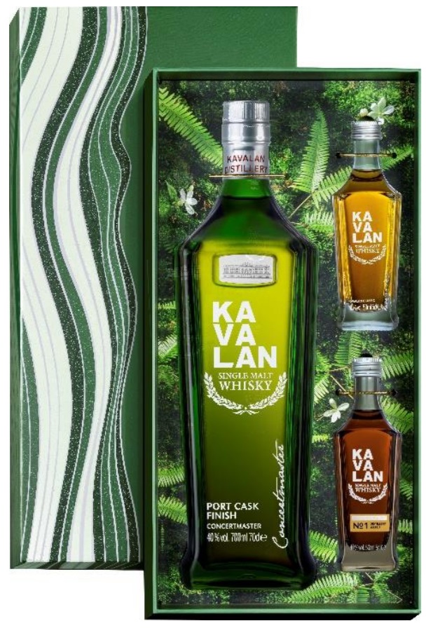 Kavalan-Concertmaster-Port Kavalan Concertmaster Port Cask Geschenkset + Miniaturen