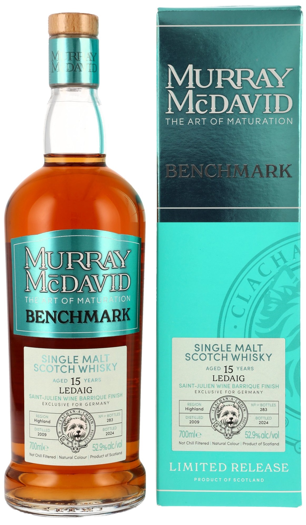 Ledaig 2009/2024 Saint-Julien Wine Barrique Finish Murray McDavid Benchmark 52,9% vol.
