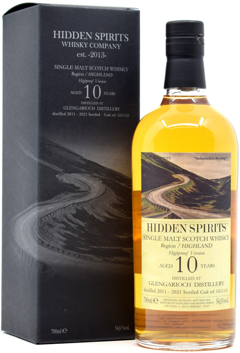 glengarioch_10_hisp Glen Garioch 10 Jahre 2011/2021 Hidden Spirits Highproof 54,6% vol.