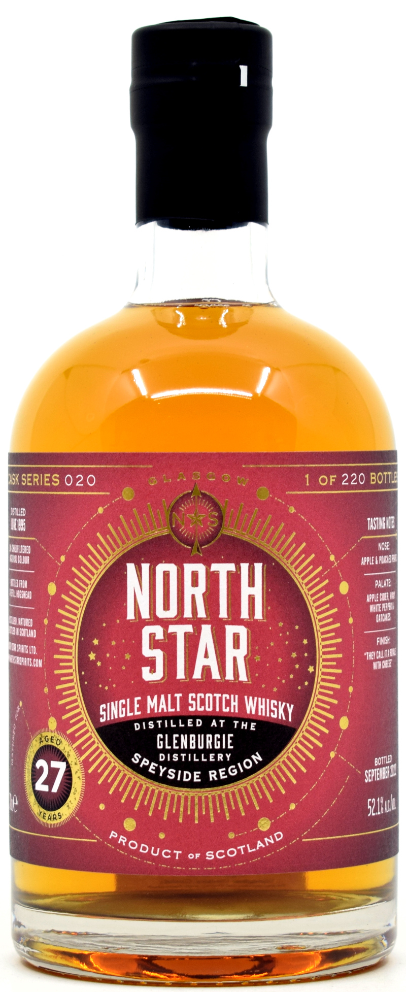 glenburgie_27_521_NSS Glenburgie 27 Jahre 1995/2022 North Star Spirits #020 exclusive 52,1% vol.