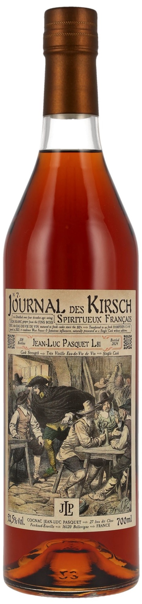 Jean-Luc-Pasquet-Fins-Bois-L81-Journal-des-Kirsch Jean-Luc Pasquet L81 Hampden Cask Finish Fins Bois Journal des Kirsch N.7 52,5% vol.