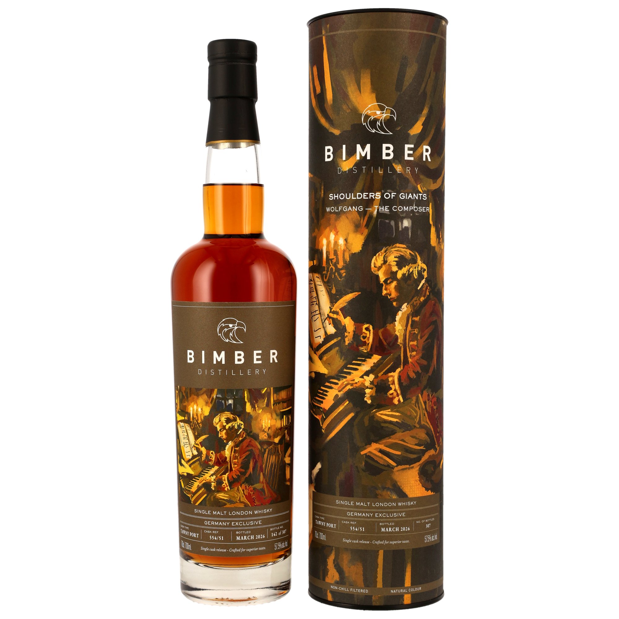 Bimber Tawny Port Cask #554/51 (Wolfgang) Germany Edition 2026: Shoulders of Giants 57,5% vol.