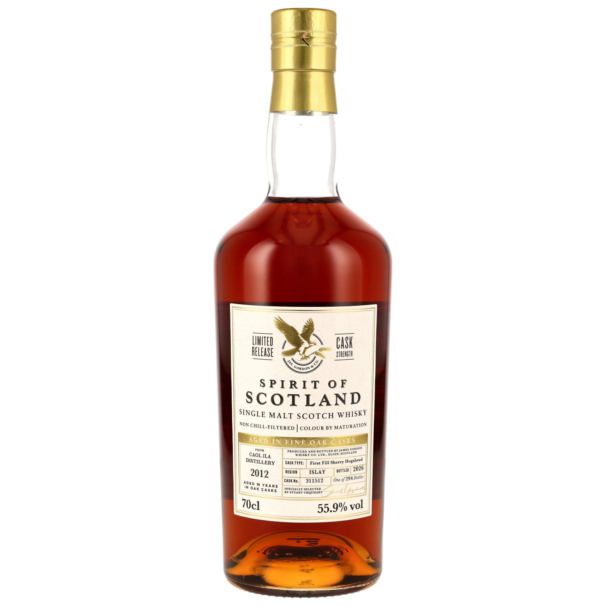 Caol Ila 2012/2026 Gordon & MacPhail Spirit of Scotland 1st Fill Sherry #311512 55,9% vol