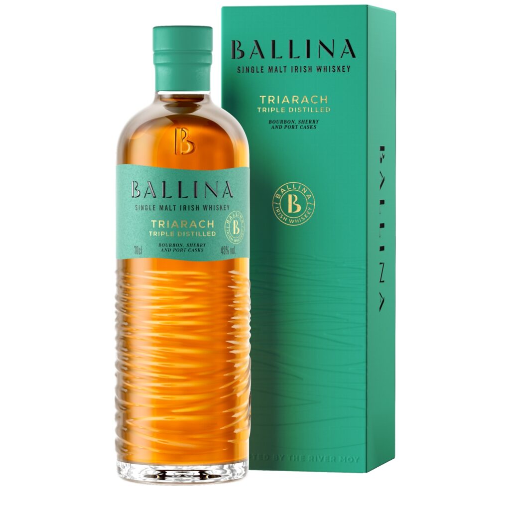 Ballina Triarach Triple Cask Bourbon, Oloroso Sherry & Ruby Port Casks 43% vol.