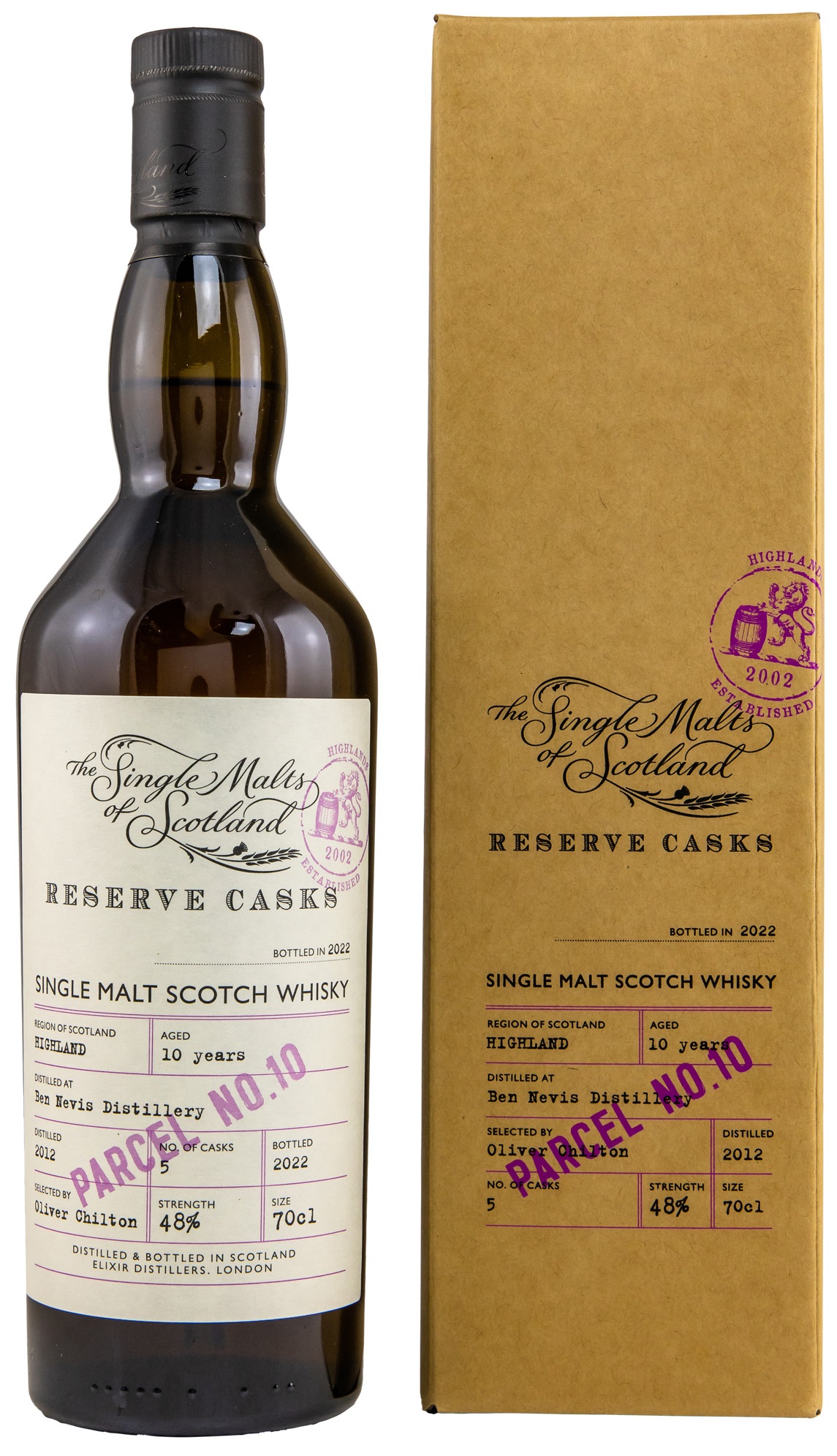 Ben Nevis 2012/2022 The Single Malts of Scotland Reserve Casks #10 48% vol.