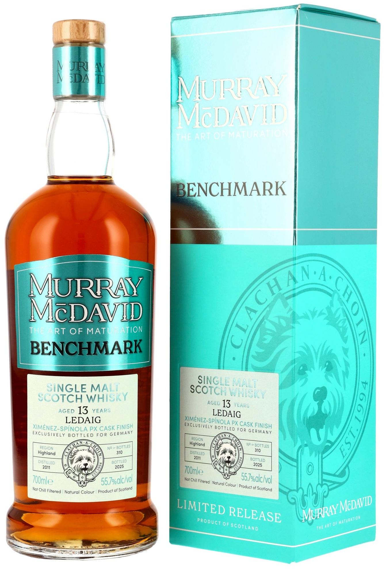 ledaig_2300948-_MM Ledaig 2011/2025 PX Sherry #2300948 for germany Murray McDavid Benchmark 55,7% vol.