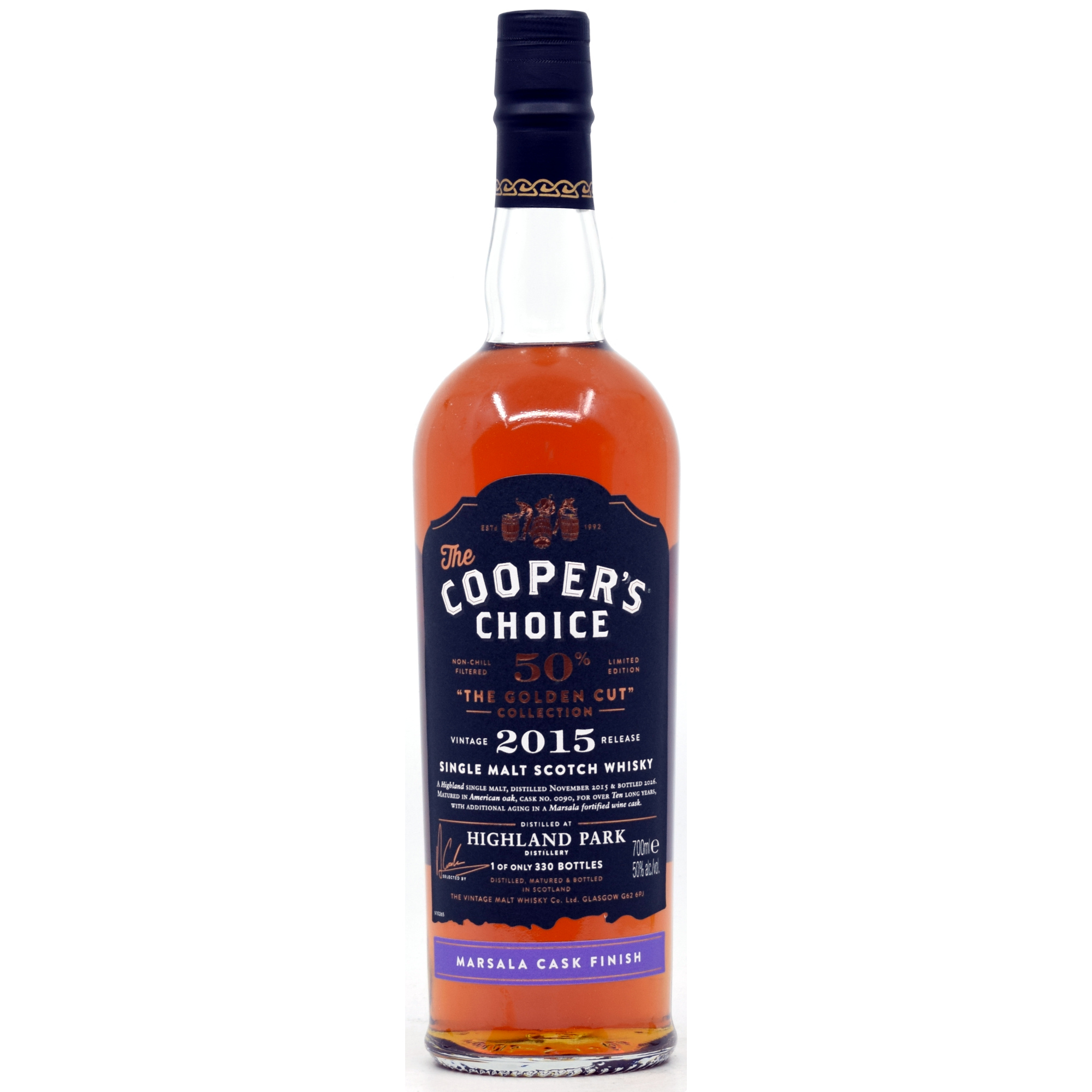 Highland Park 2015/2025 Marsala Cask Cooper's Choice Golden Cut 50% vol.