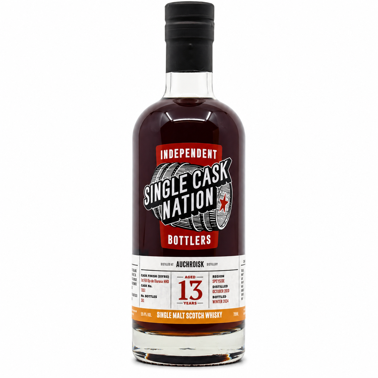 Auchroisk 13 Jahre 2012/2026 1st Fill Oloroso Spanish Oak Single Cask Nation 58,8% vol.