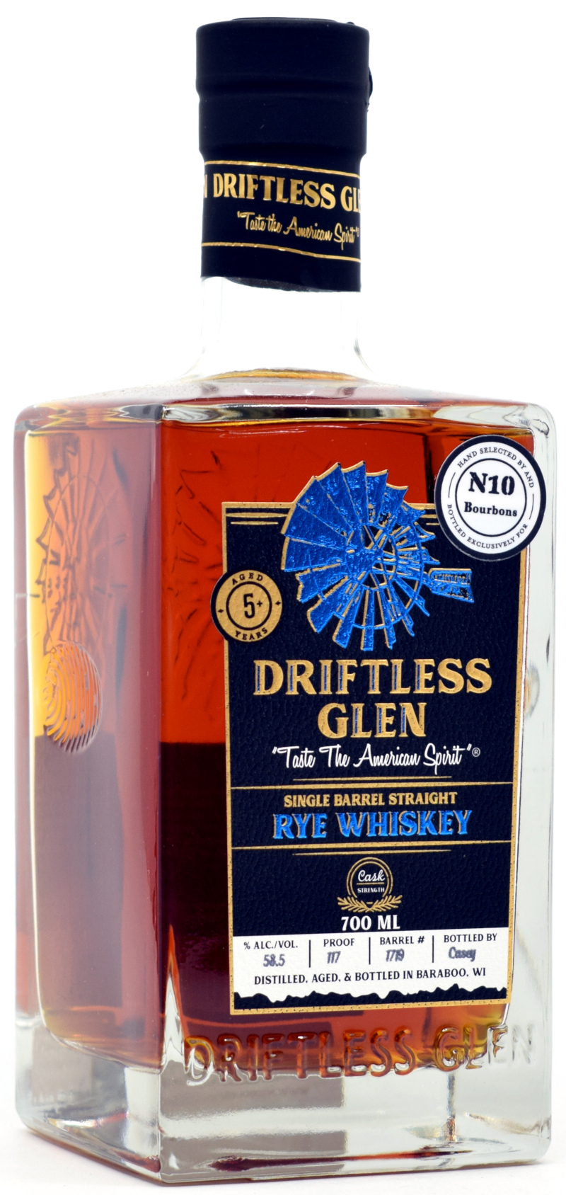 Driftless Glen Single Barrel Straight Rye Whiskey #3568 60% vol.