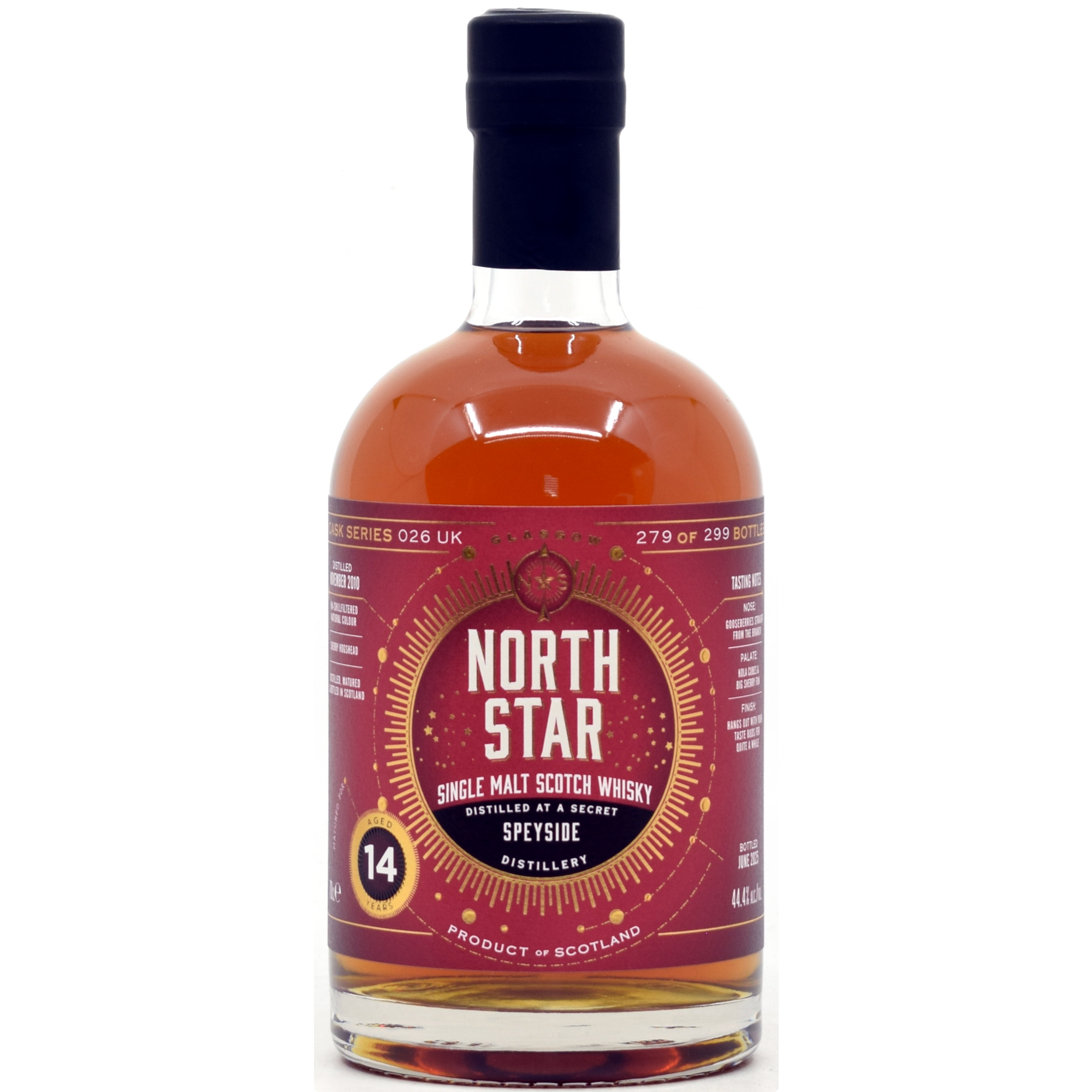 Secret Speyside 2011/2025 Sherry Cask North Star Spirits SWE Exclusive 44,4% vol.