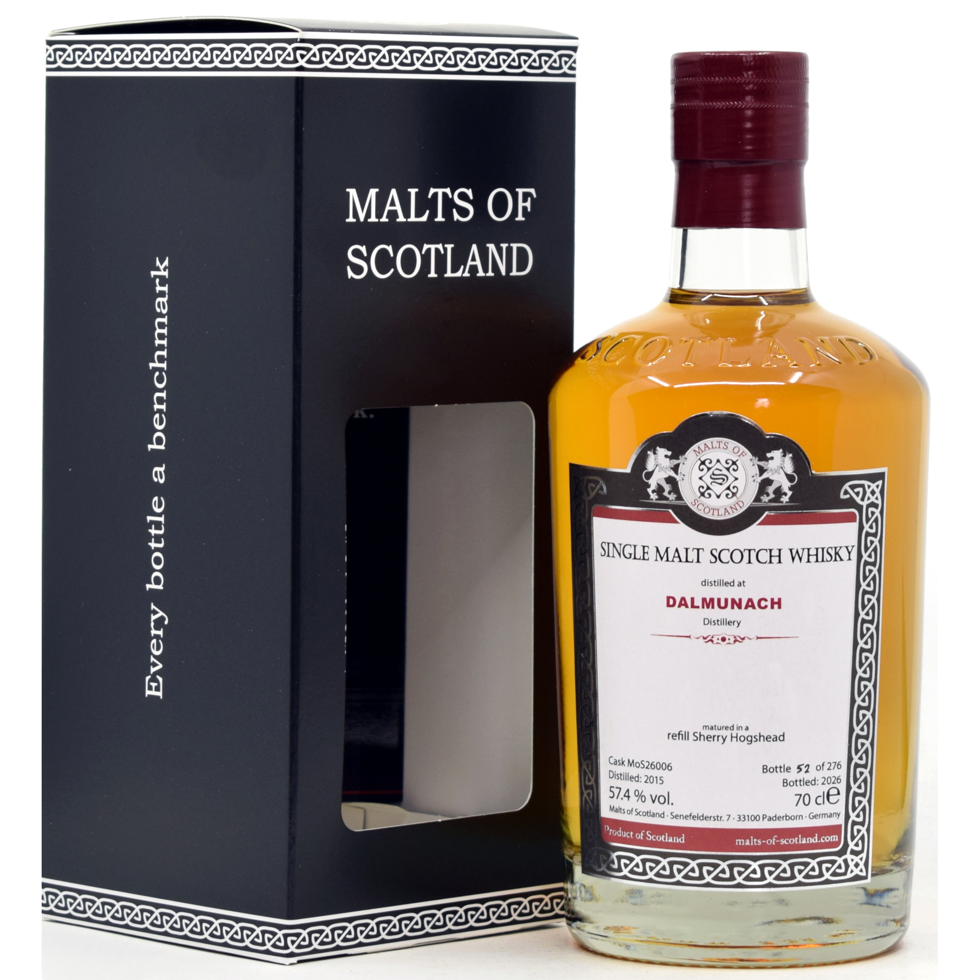 Dalmunach 2015/2026 Sherry Cask Malts of Scotland 57,4% vol.