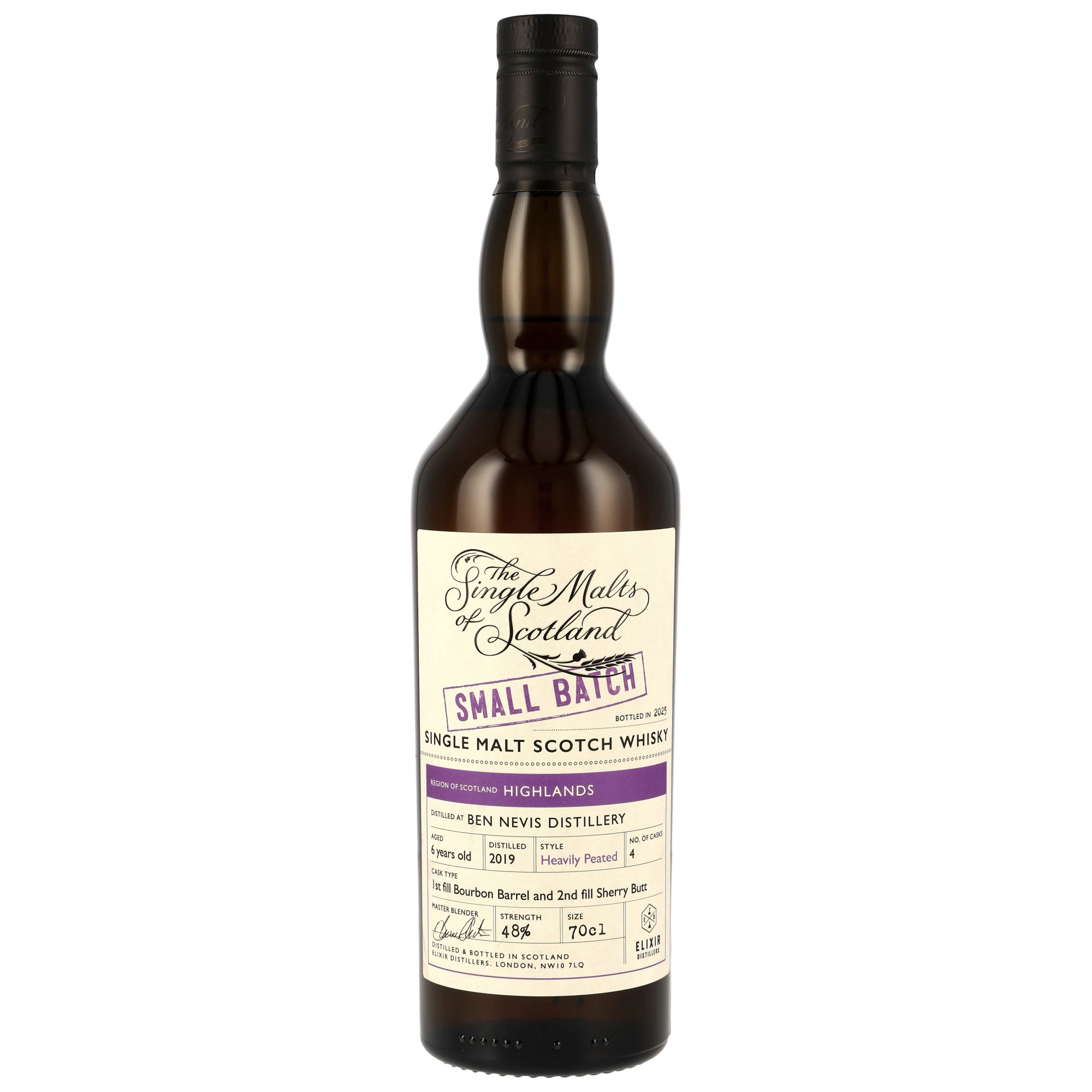 Ben Nevis Peated 2019/2025 The Single Malts of Scotland Small Batch 48% vol.