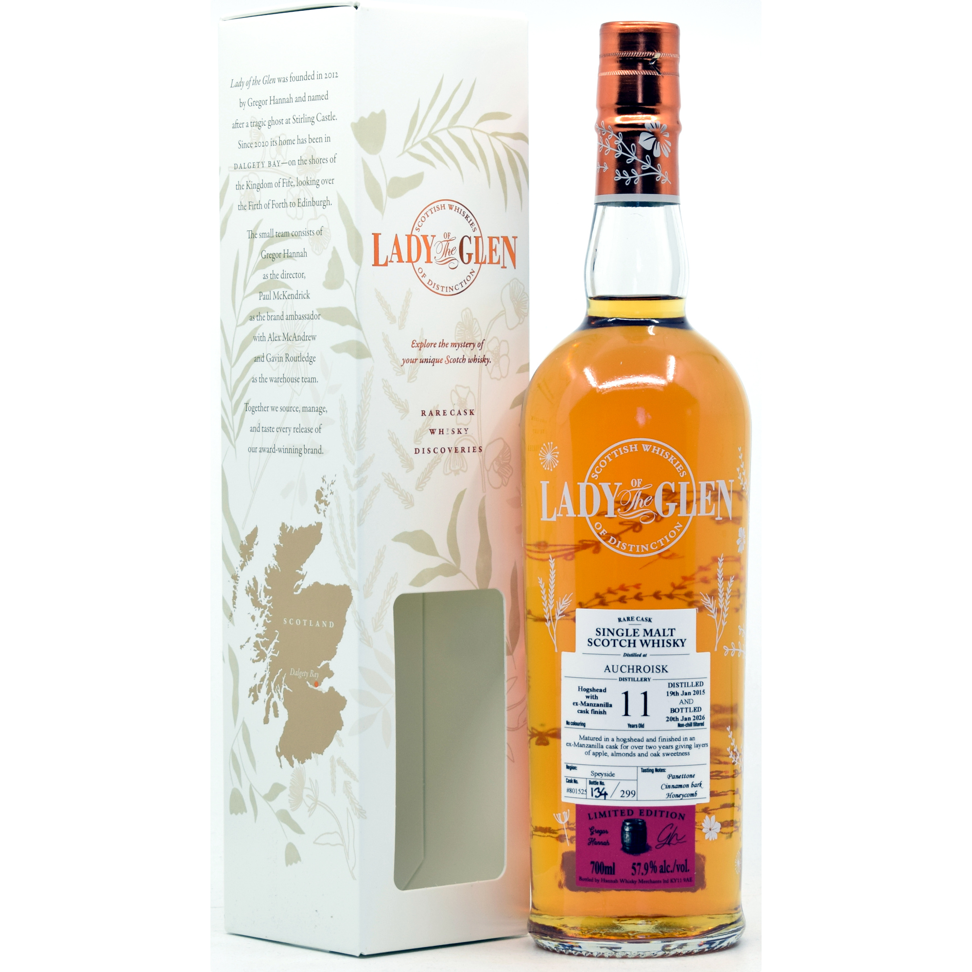 Auchroisk 11 Jahre 2015/2026 Manzanilla Cask Lady of the Glen 57,9% vol.