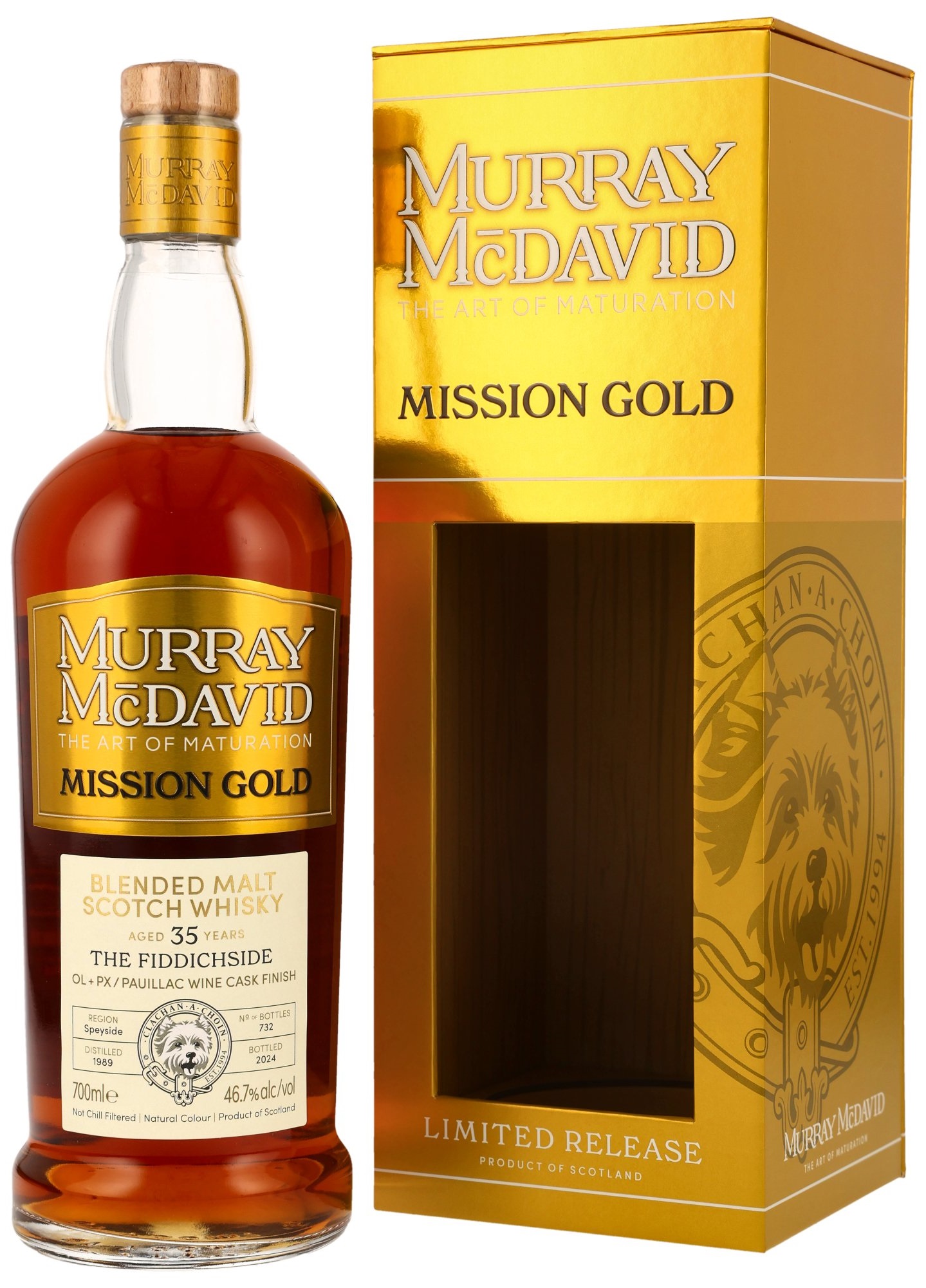 The-Fiddichside-1989-MM The Fiddichside 35 Jahre 1989/2024 Sherry & Pauillac Wine Casks Murray McDavid 46,7% vol.