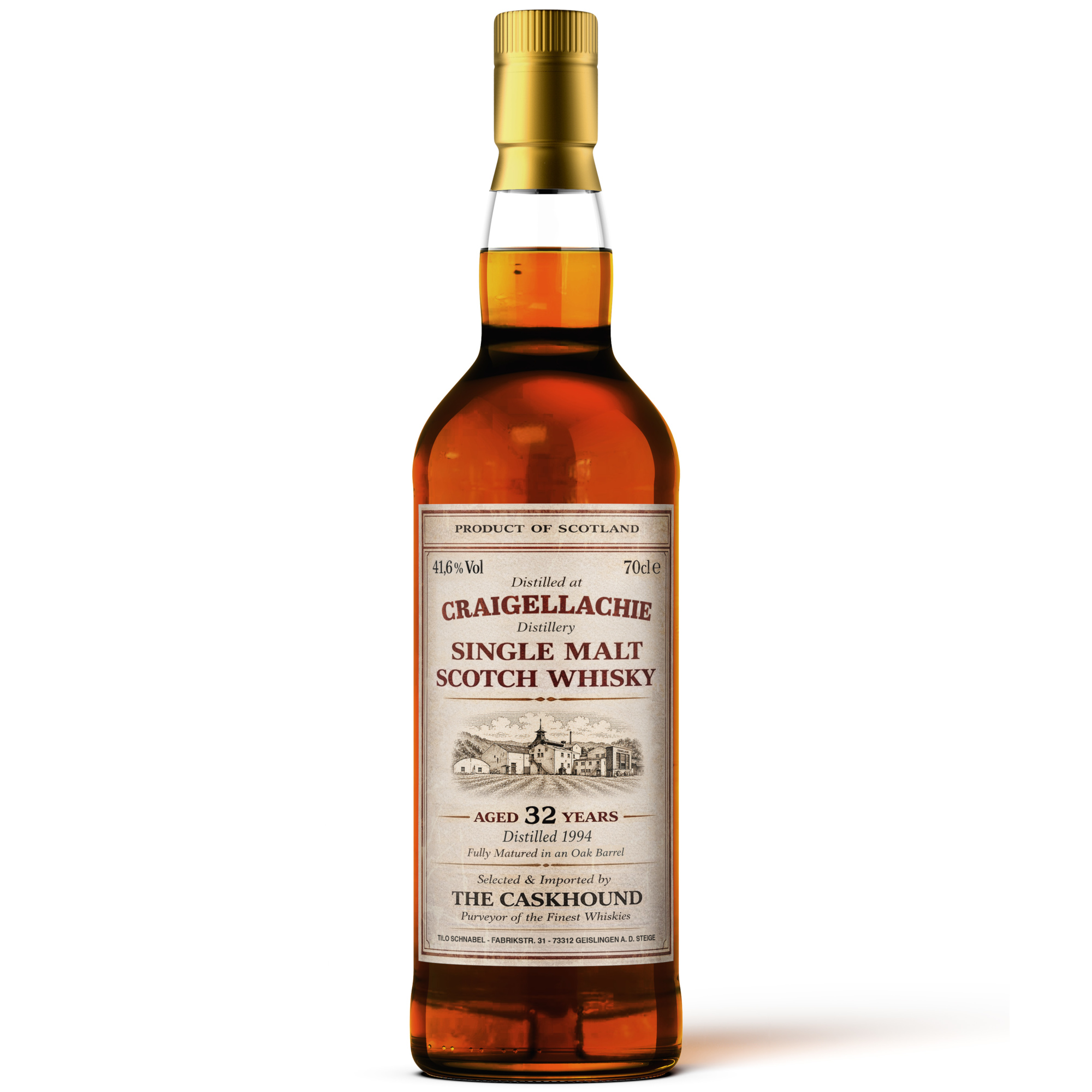 Craigellachie 32 Jahre 1994/2026 The Caskhound Vintage Line 41,6% vol.