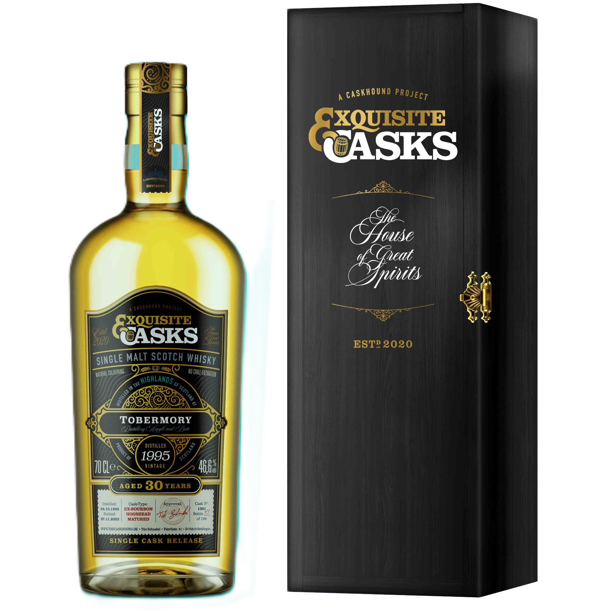 Tobermory 30 Jahre 1995/2025 Bourbon Cask Caskhound Exquisite Casks 46,6% vol.