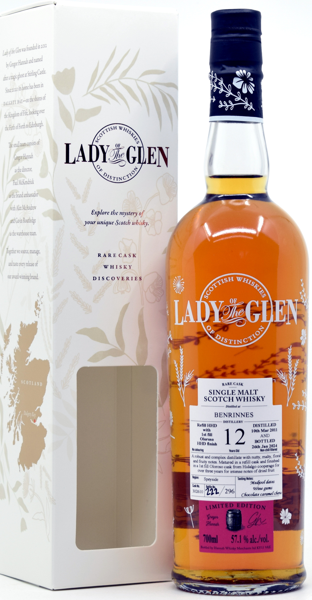 Benrinnes 12 Jahre 2011/2024 1st Fill Oloroso Cask Lady of the Glen 57,1% vol.