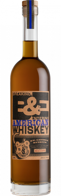 BE-bottle-relative-height-1000H St. George Breaking & Entering American Whiskey 43% vol.