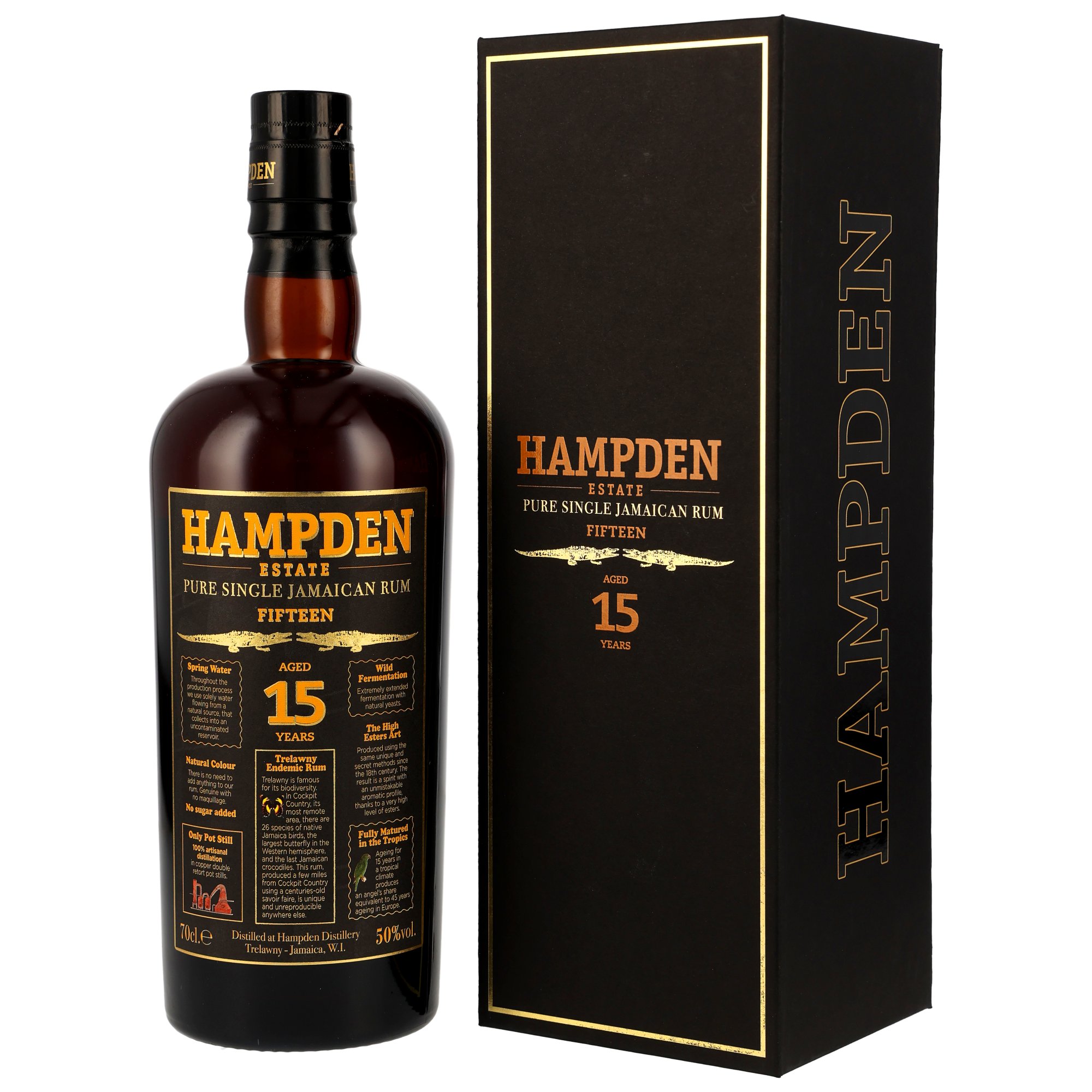 Hampden 15 Jahre Pure Single Jamaican Rum 50% vol.
