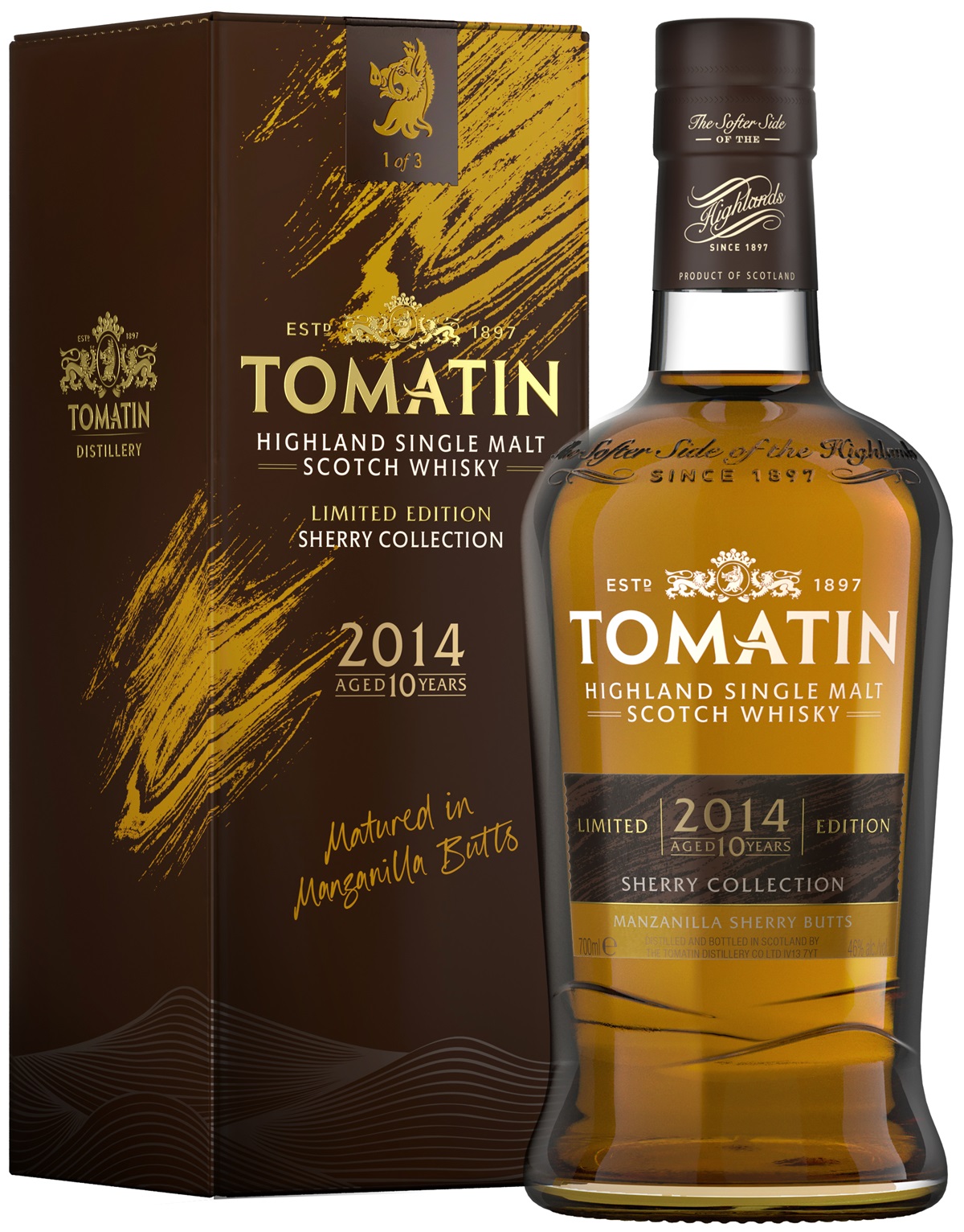 Tomatin 10 Jahre 2014/2024 Manzanilla Cask Sherry Collection 46% vol.