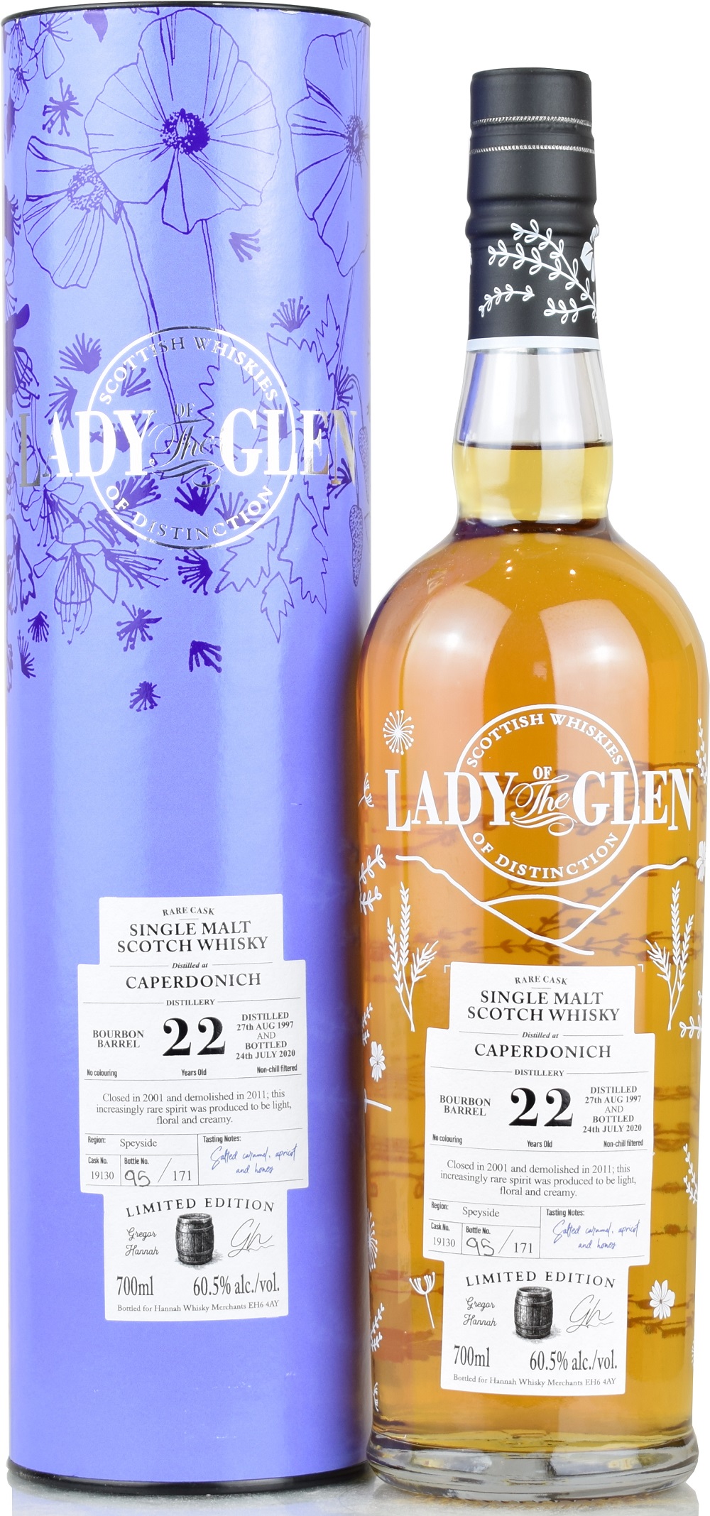 caperdonich_22_lotg Caperdonich 22 Jahre 1997/2020 Lady of the Glen 60,5% vol.