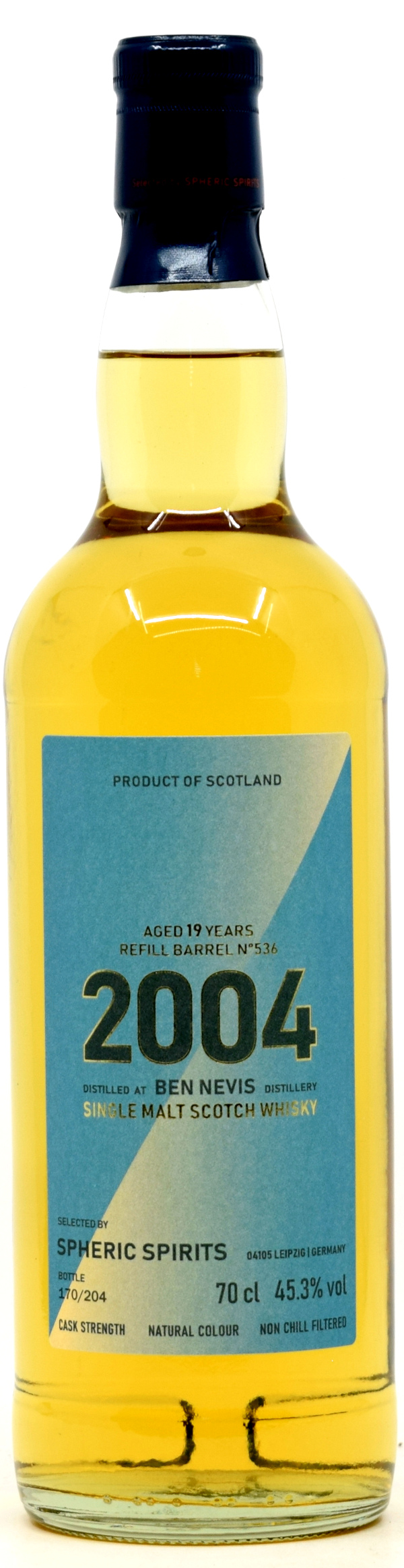 Ben_Nevis_2004_SpSP Ben Nevis 19 Jahre 2004/2024 Spheric Spirits 45,3% vol.