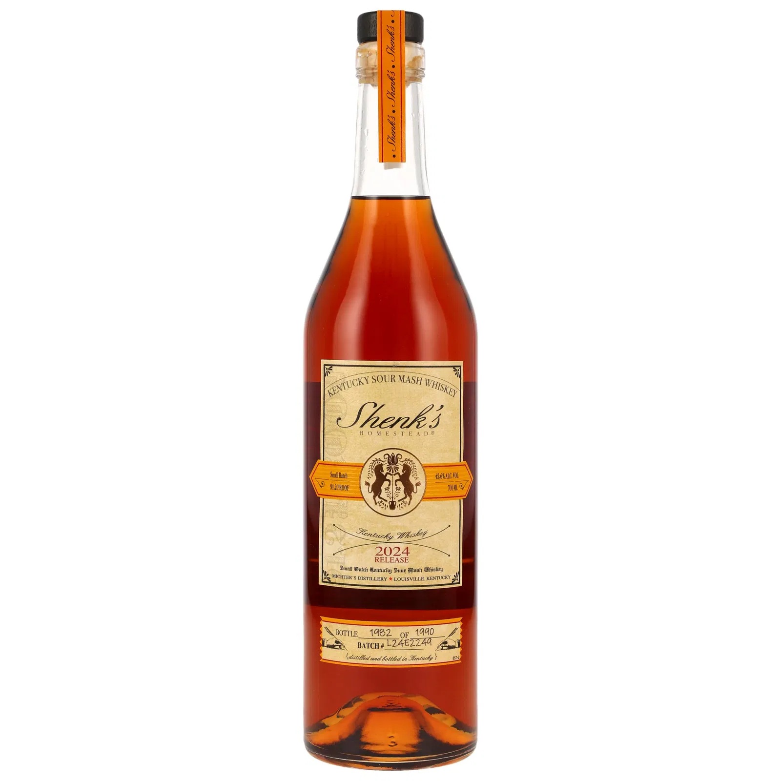 Shenk's Homestead Kentucky Sour Mash Whiskey Release 2024 45,6% vol.