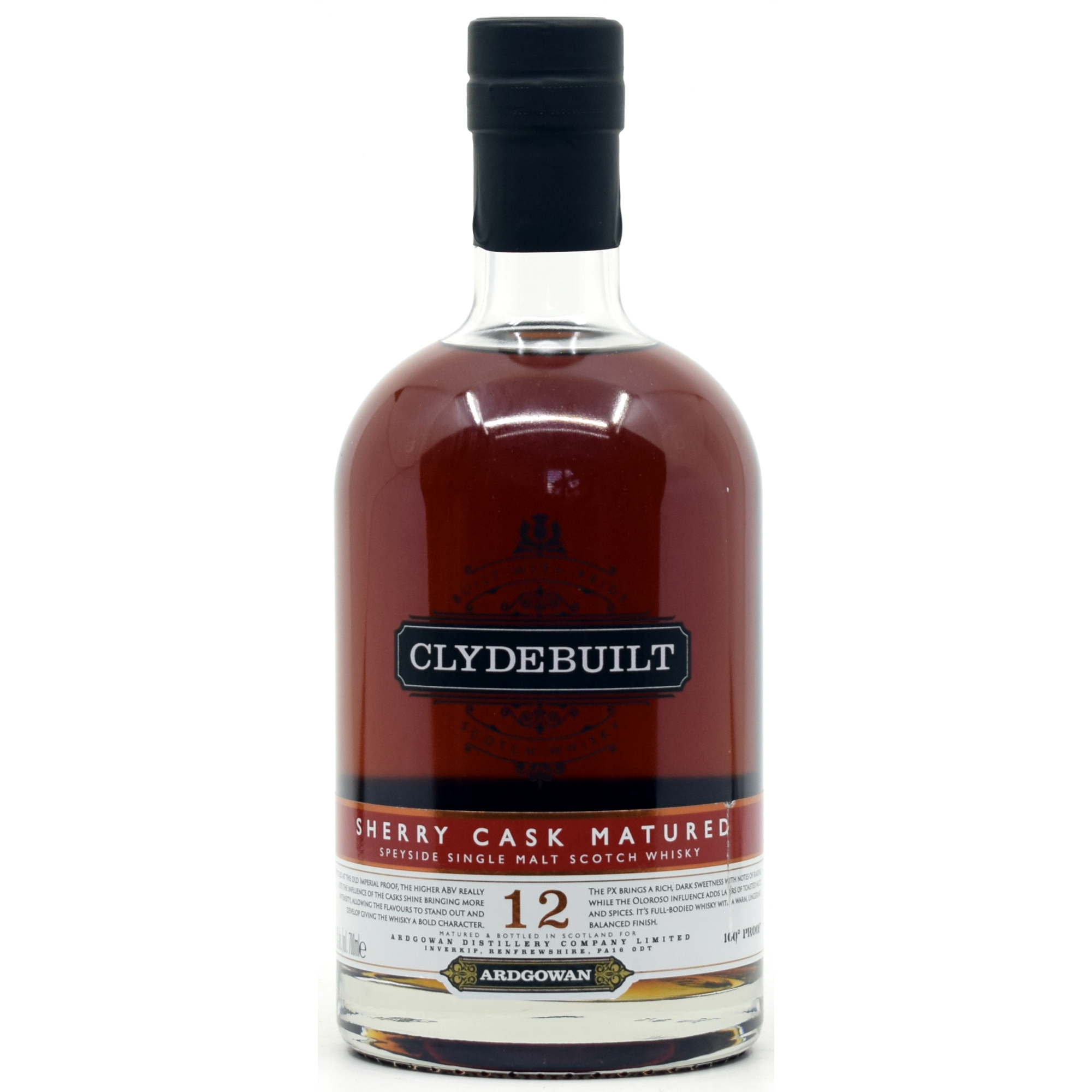 Clydebuilt 12 Jahre Sherry Cask 100 Proof Ardgowan Distillery 57,1% vol.