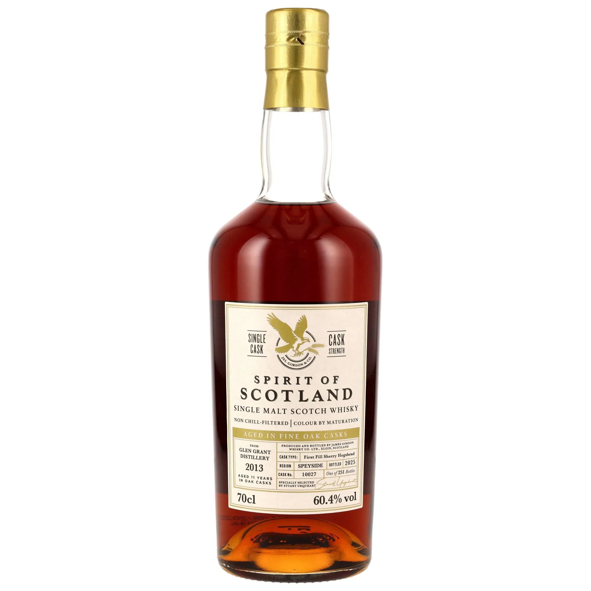 Glen Grant 2013/2025 Gordon & MacPhail Spirit of Scotland 1st Fill Sherry #10027 60,4% vol.