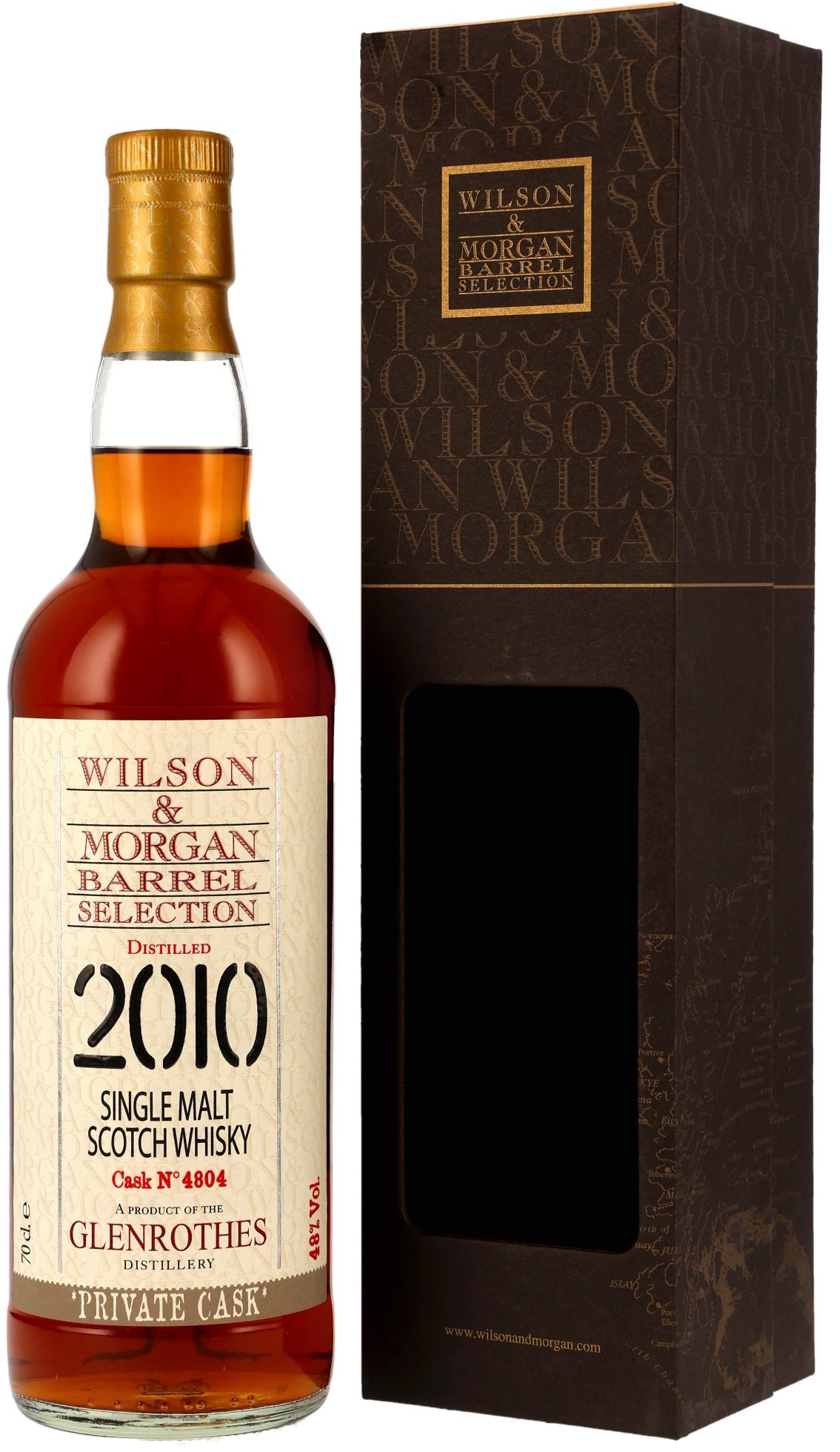 Glenrothes-2010-WM Glenrothes 13 Jahre 2010/2024 PX Sherry Cask Wilson & Morgan 48% vol.
