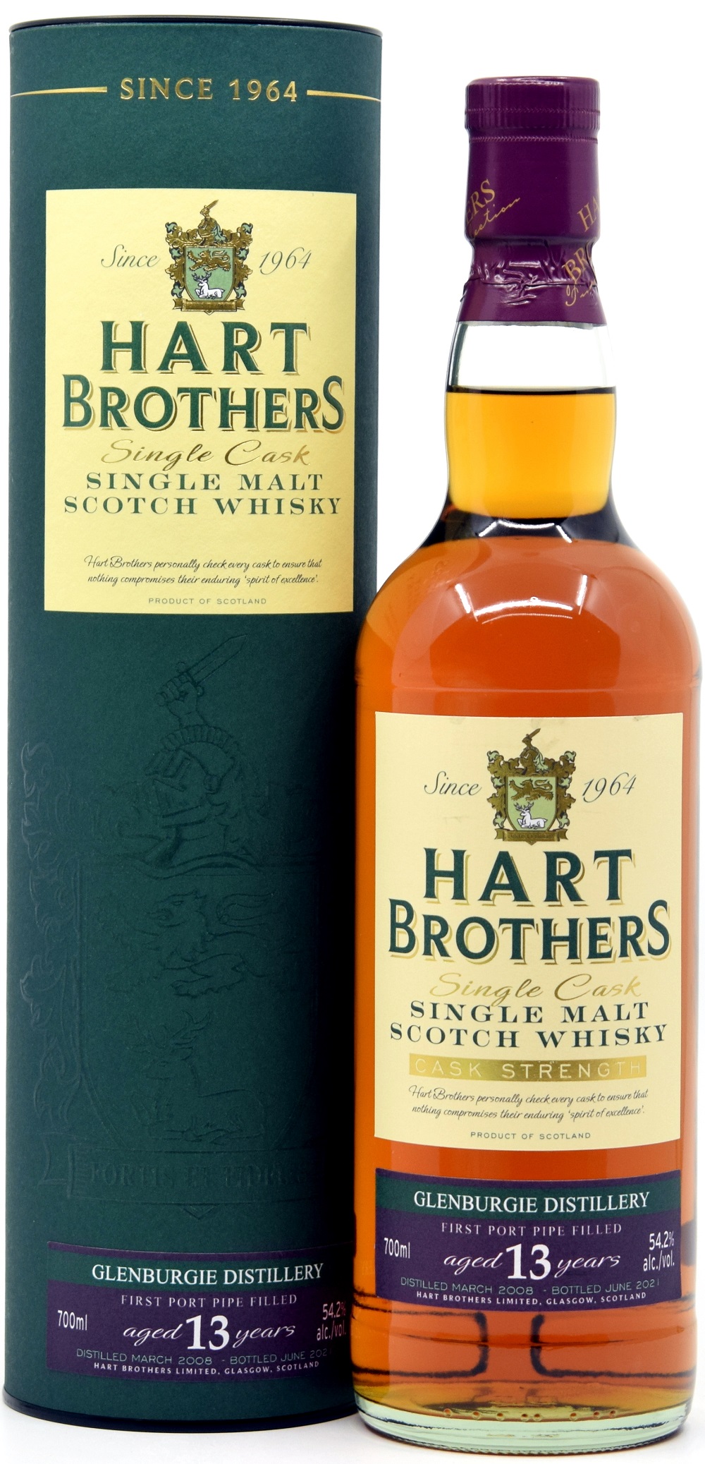 glenburgie_13_HB_542 Glenburgie 13 Jahre 2008/2021 1st Fill Port Pipe Hart Brothers 54,2% vol.