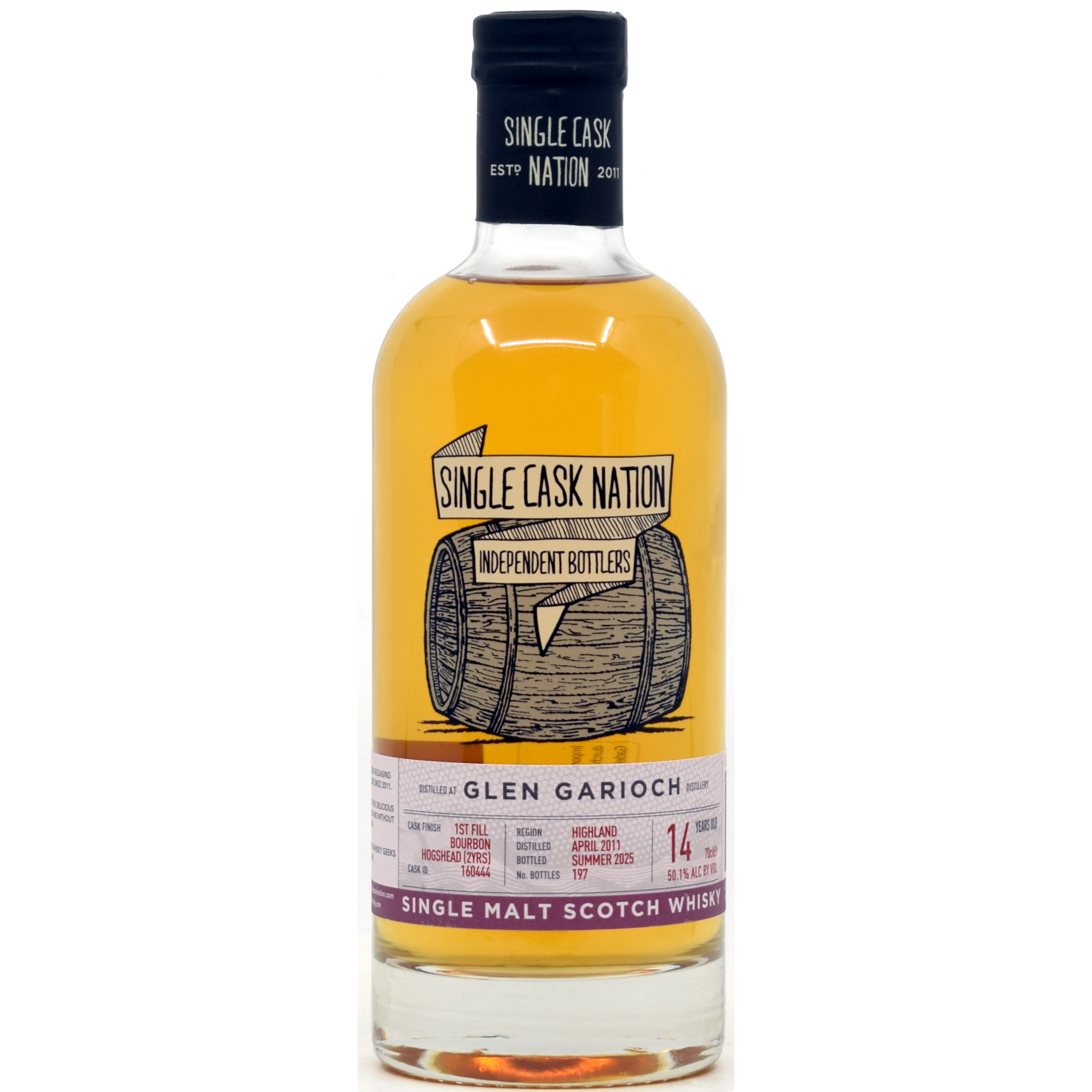 Glen Garioch 14 Jahre 2011/2025 1st Fill Bourbon Single Cask Nation 50,1% vol.
