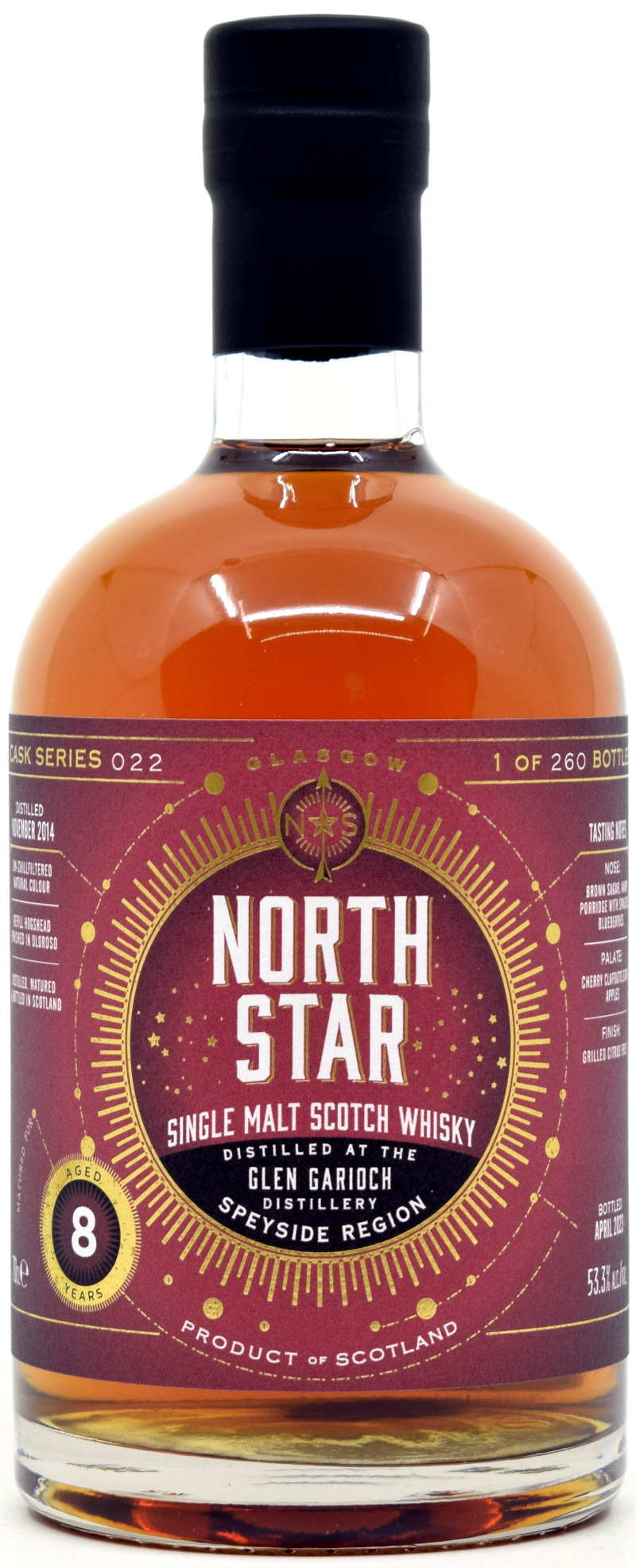 glen_garioch_8_NSS Glen Garioch 8 Jahre 2014/2023 Oloroso Sherry Cask North Star Spirits #022 53,3% vol.