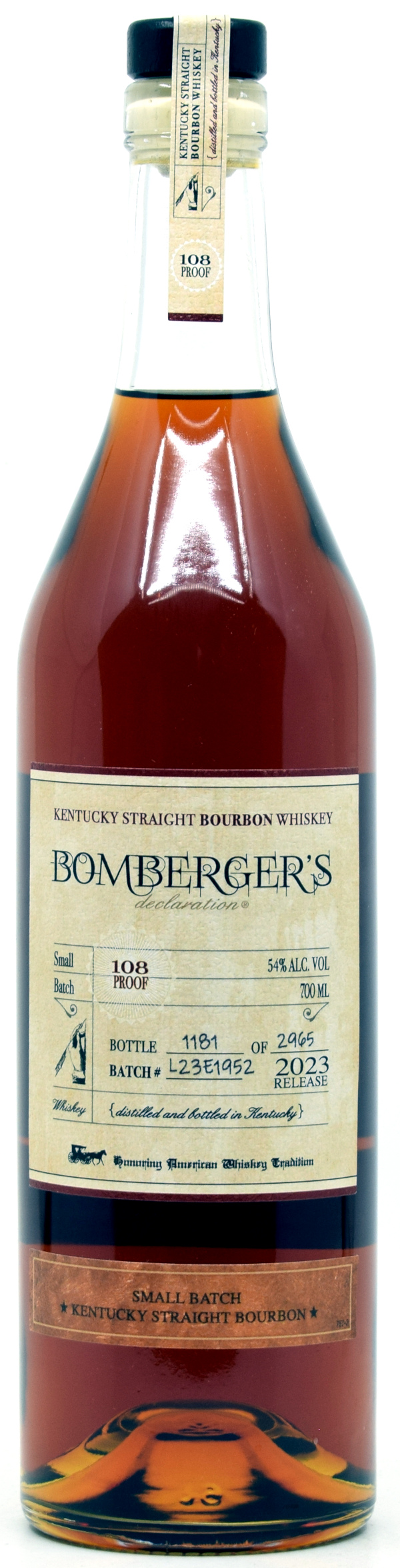 Bomberger's Declaration Small Batch Kentucky Straight Bourbon 2024 54% vol.