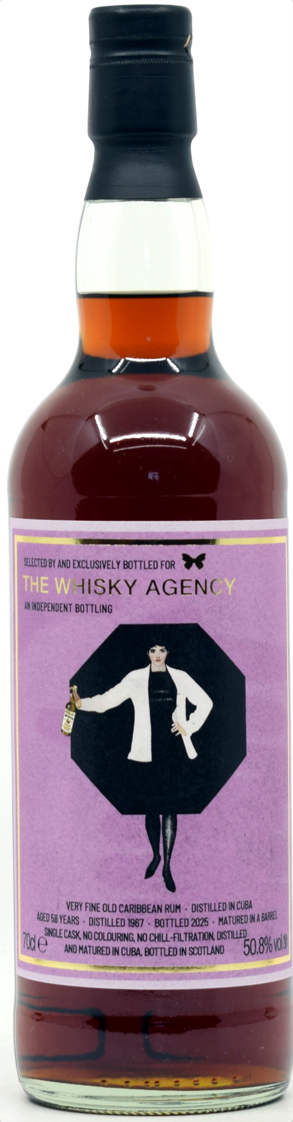 cuba_1967_TWA Cuba Rum 58 Jahre 1967/2025 The Whisky Agency 50,8% vol.