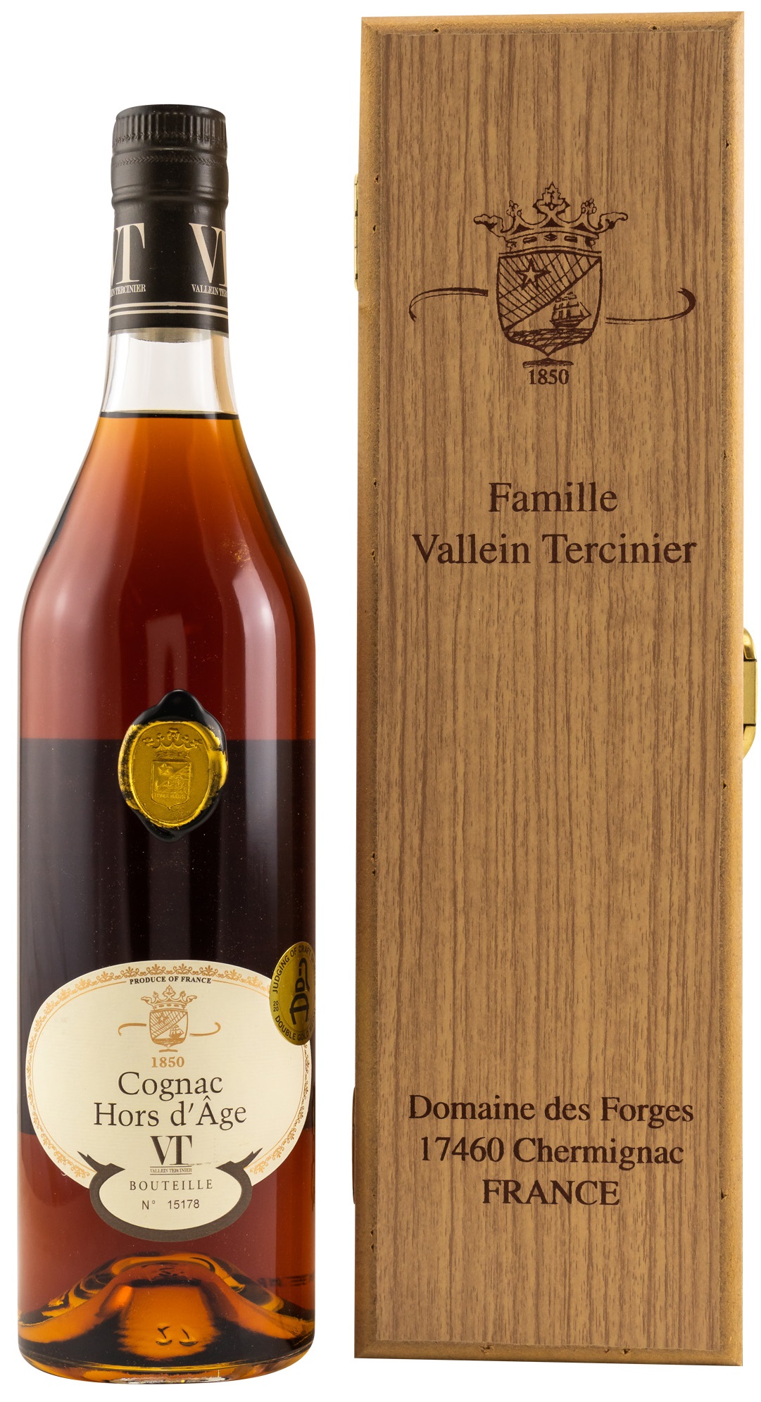 ValleinTercinier_Hors_d_Age Vallein Tercinier Hors d'Age Cognac 42% vol.