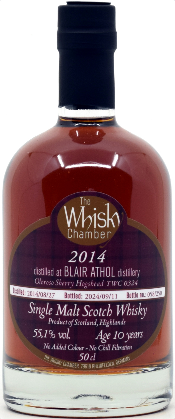 blair_Athol_2014_WCh Blair Athol 10 Jahre 2014/2024 Oloroso Sherry Cask The Whisky Chamber 55,1% vol