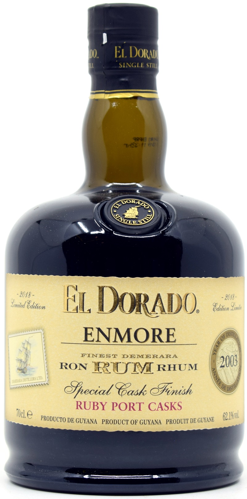 enmore_el_dorado_ruby_port Enmore 2003/2018 Ruby Port Casks El Dorado Guyana Rum 62,1% vol.