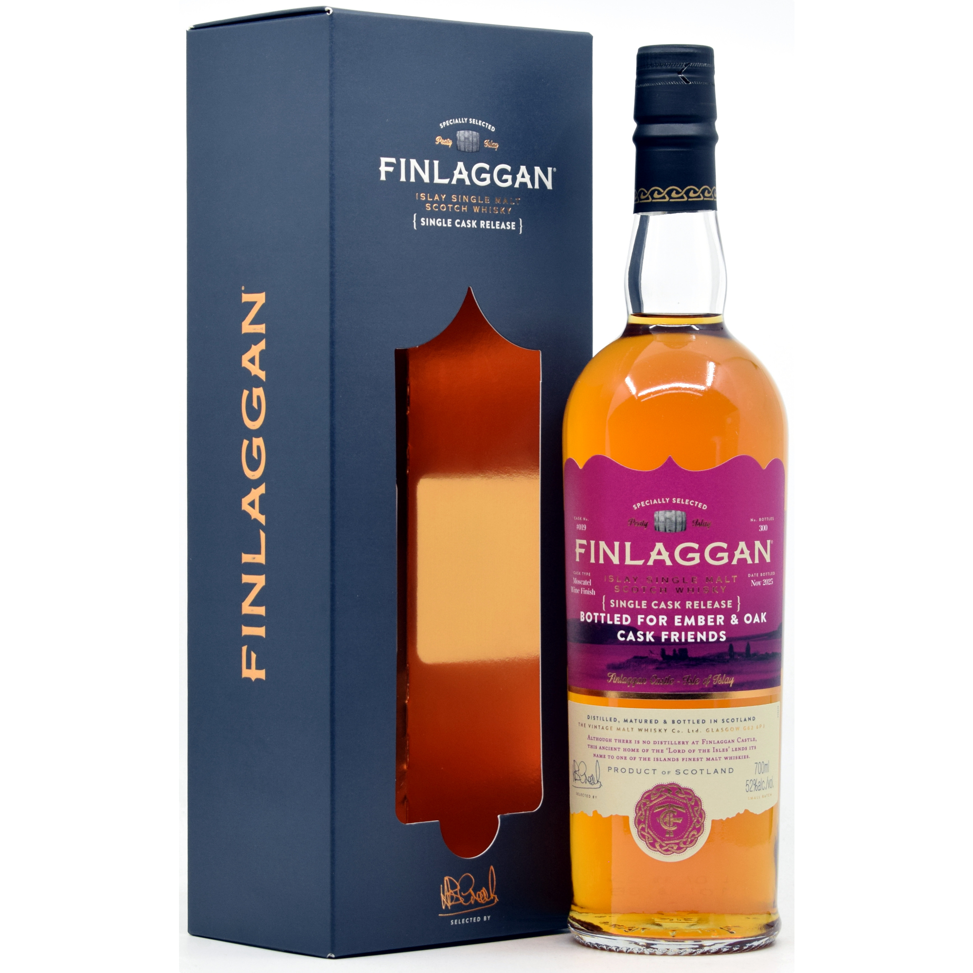Finlaggan Moscatel Single Cask exclusive for Ember & Oak 52% vol.