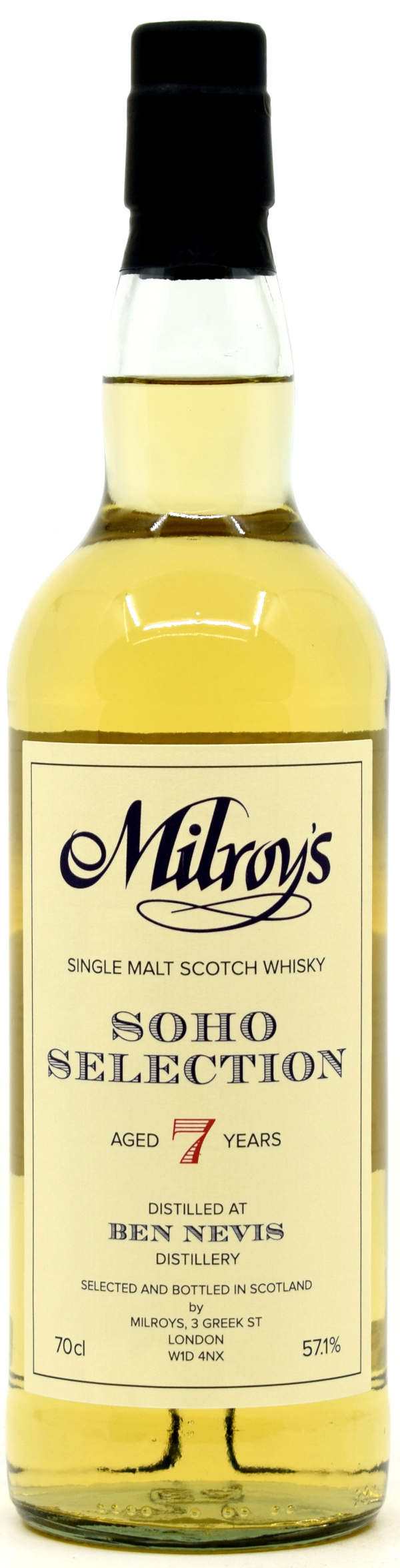 Ben_nevis_7_Milroys Ben Nevis (peated) 2015/2023 Milroy's of Soho 57,1% vol.