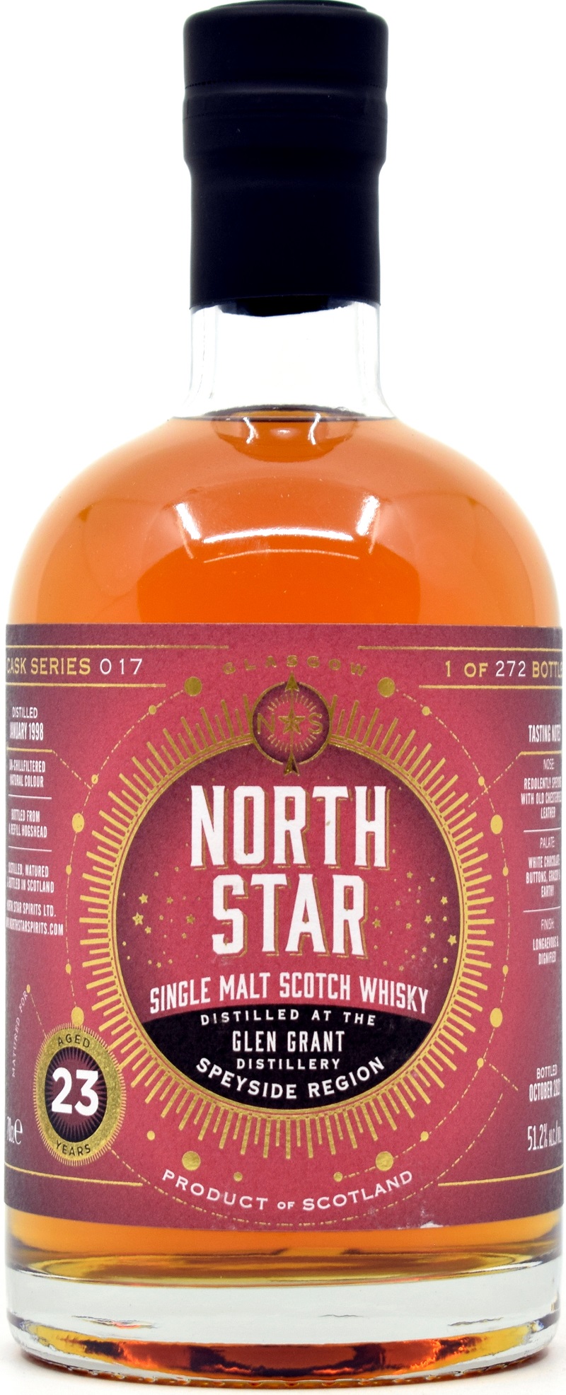 glen_grant_nss_017 Glen Grant 23 Jahre 1998/2021 Sherry Cask North Star Spirits #017 51,2% vol.