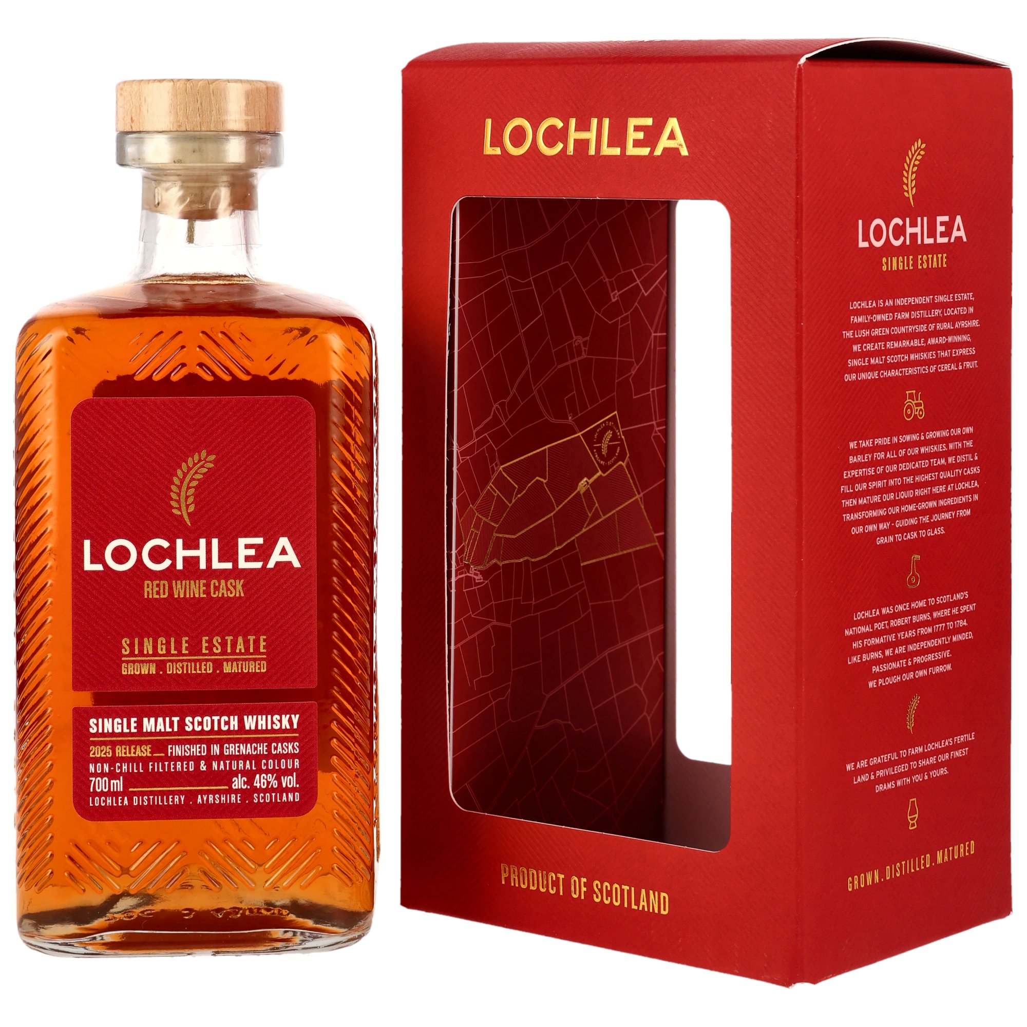 Lochlea Red Wine Cask 2025 Limited Release 46% vol