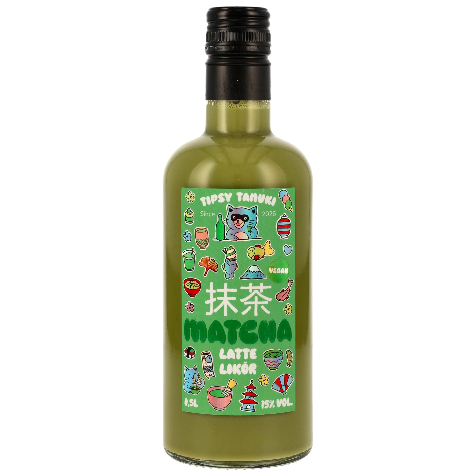 Tipsy Tanuki Matcha Latte Likör 15% vol.