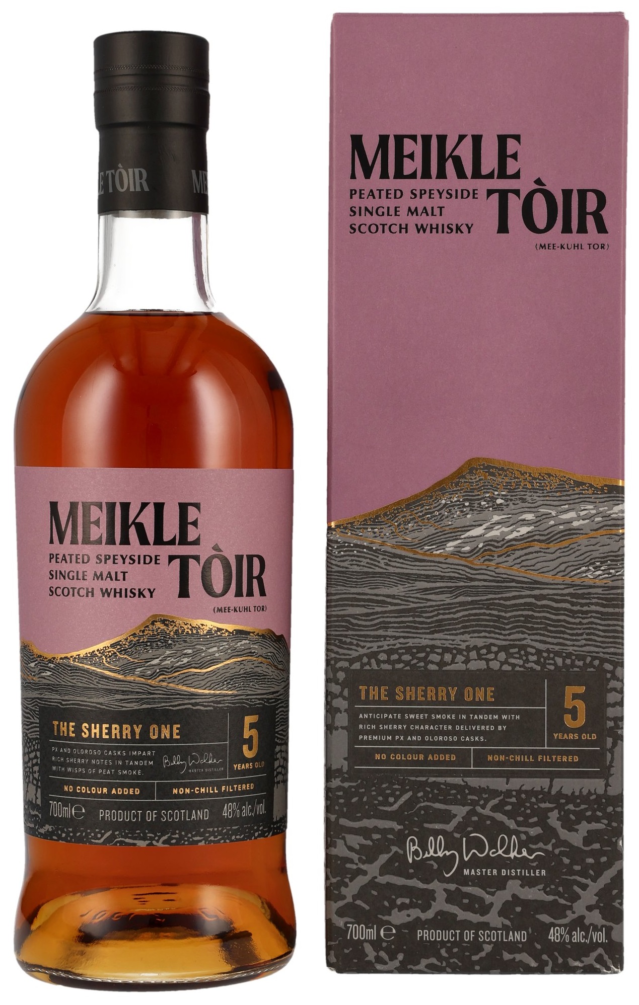 Meikle-Toir-5-The-Sherry-One Meikle Tòir 5 Jahre The Sherry One Peated Glenallachie 48% vol.