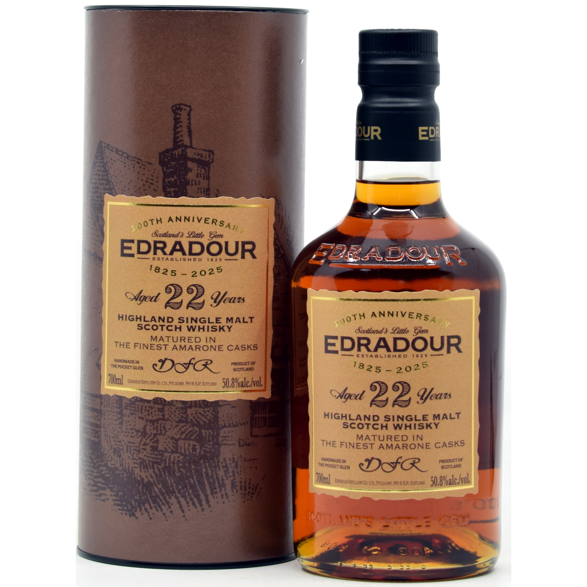 Edradour 22 Jahre 2003/2025 Amarone Dal Forno Romano 200th Anniversary 50,8% vol.