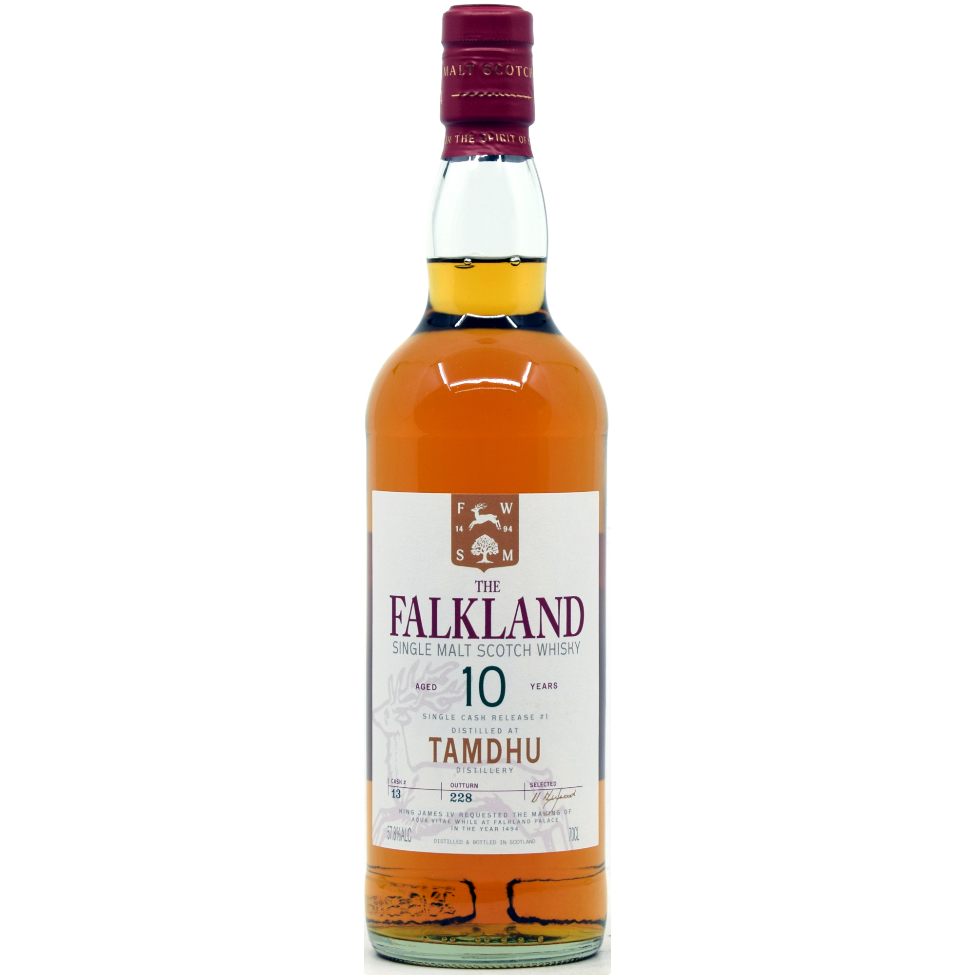 Tamdhu 10 Jahre The Falkland Collection Single Cask Release #1 57,8% vol.