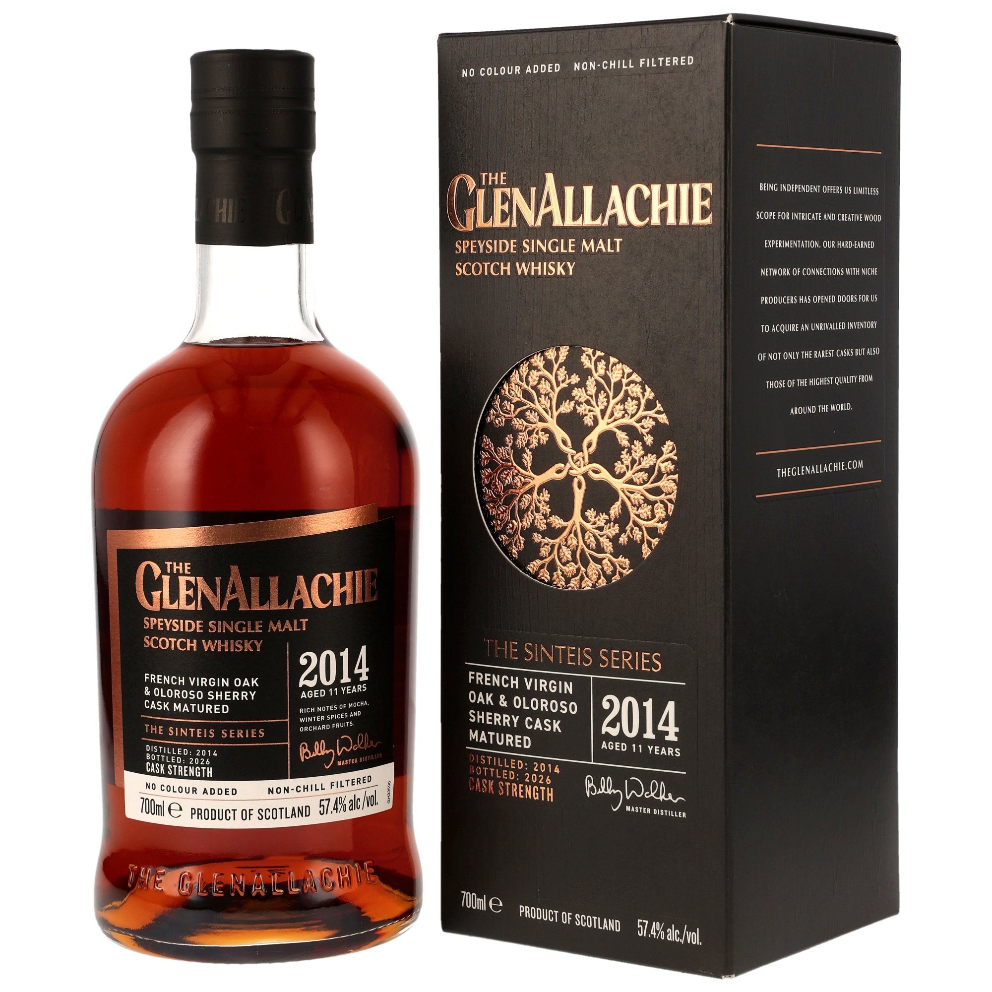 The GlenAllachie 2014/2026 Sinteis Series Part III French Virgin Oak & Oloroso Casks 57,4% vol.