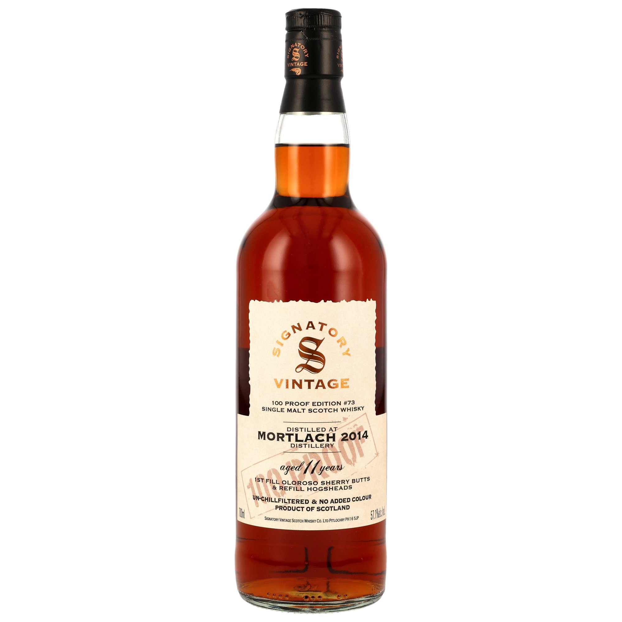 Mortlach 2014/2026 Sherry Cask Signatory Vintage 100 Proof #73 57,1% vol.